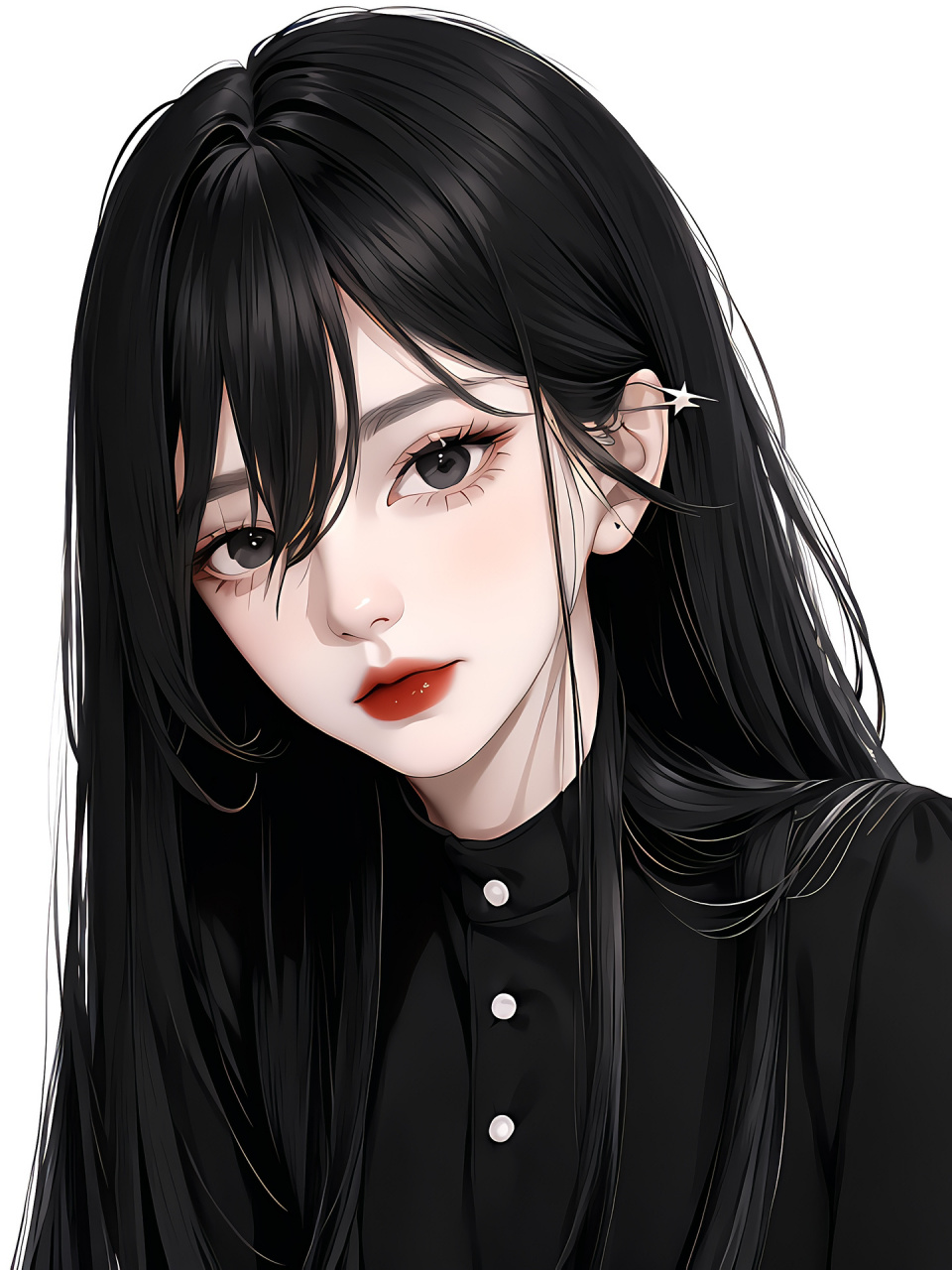 拽姐第一期,有点高冷呀,黑色衣服 今天是拽姐美图,看着就好飒,给大家