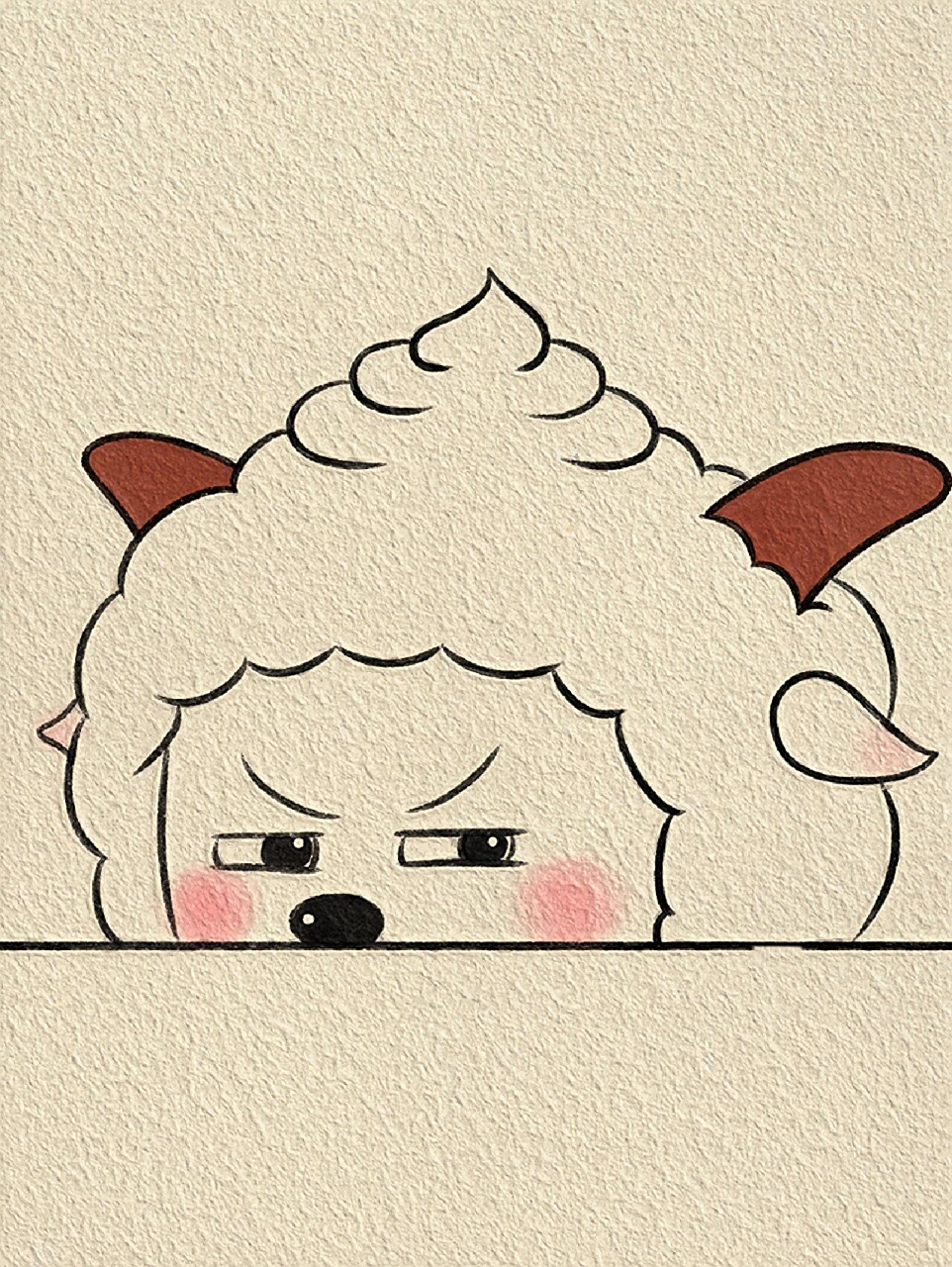 懒羊羊简笔画‖(42)        临摹