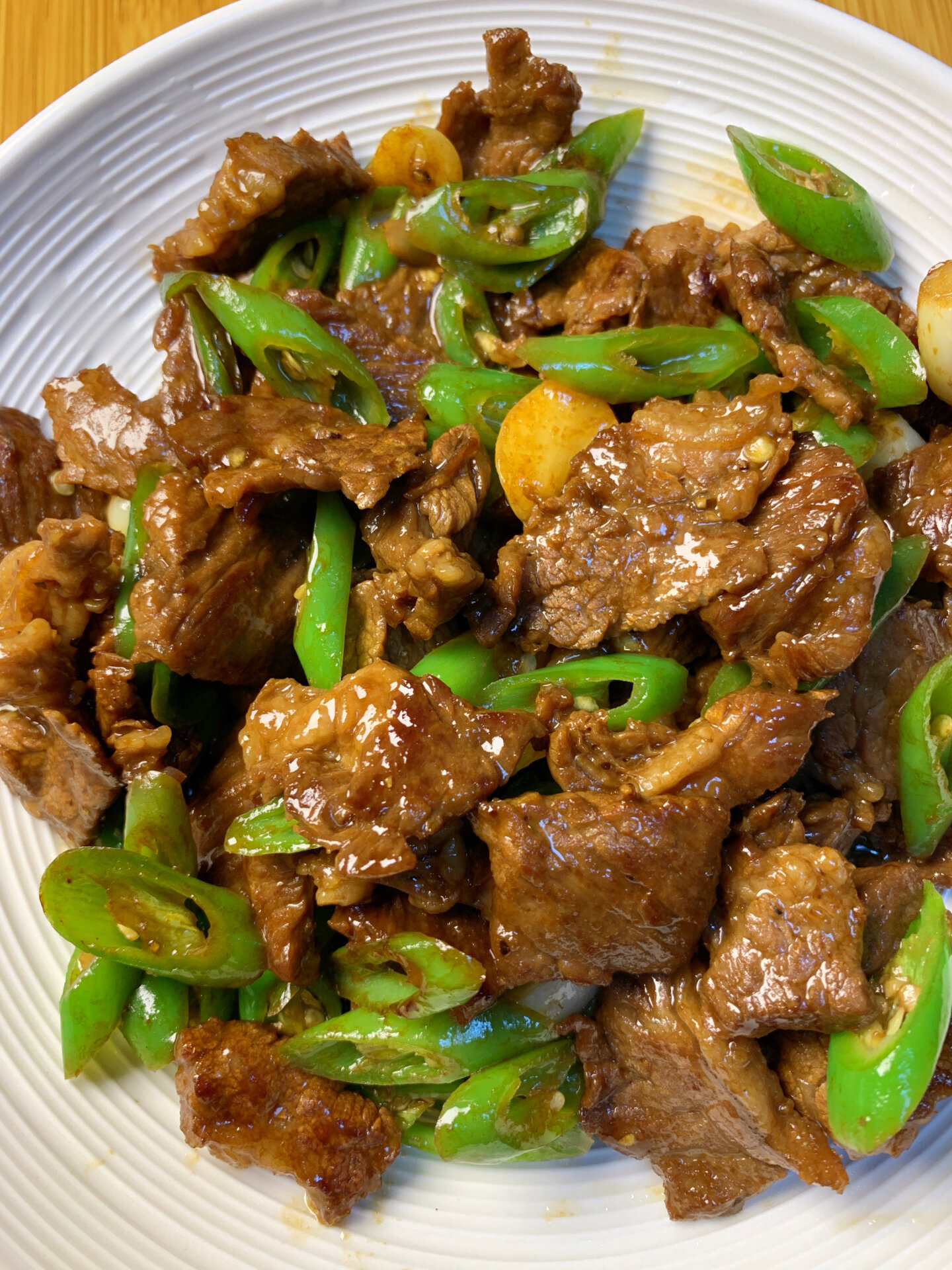 超下饭的家常菜97青椒炒牛肉快试试看!