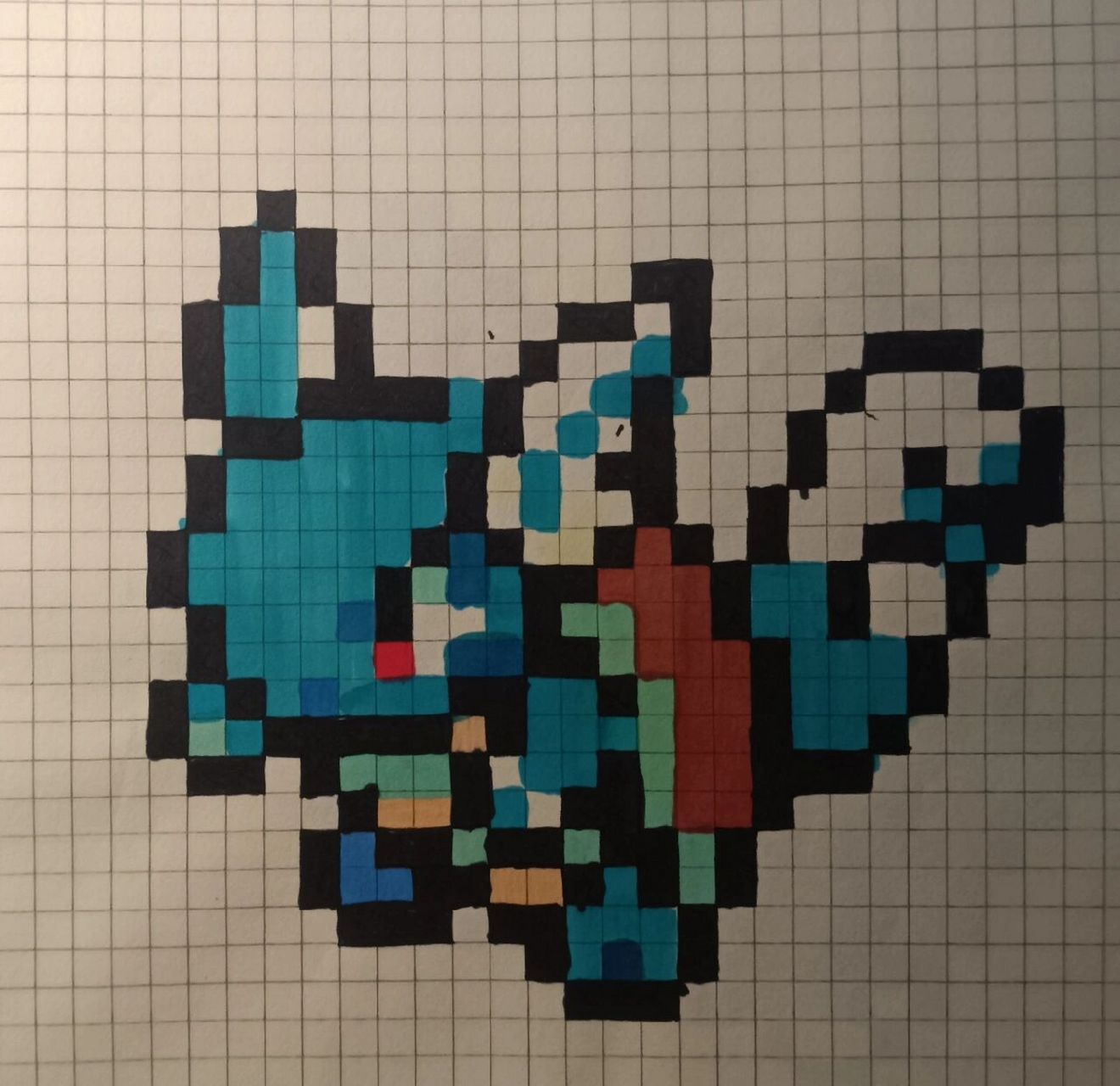 方格画杰尼龟篇