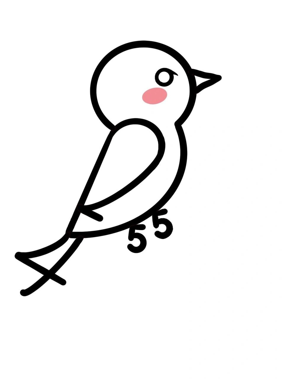 1234567画小鸟简笔画图片