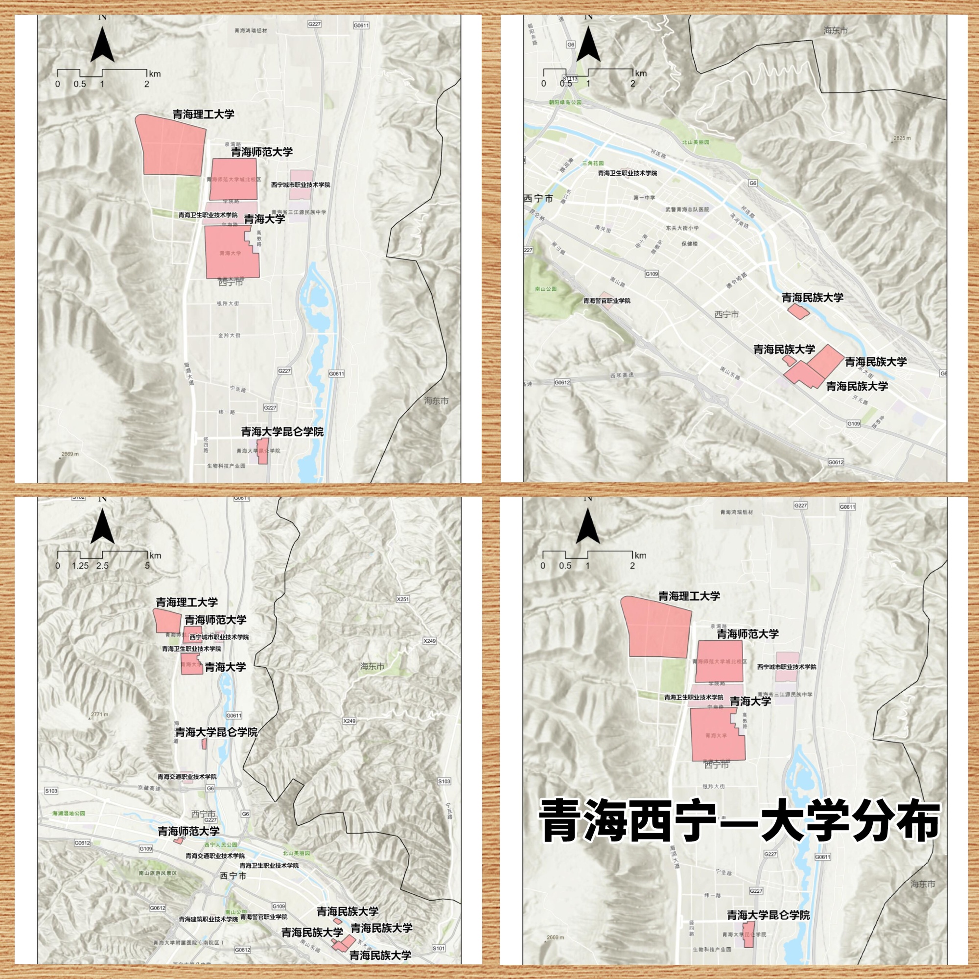 西宁大学分布概览