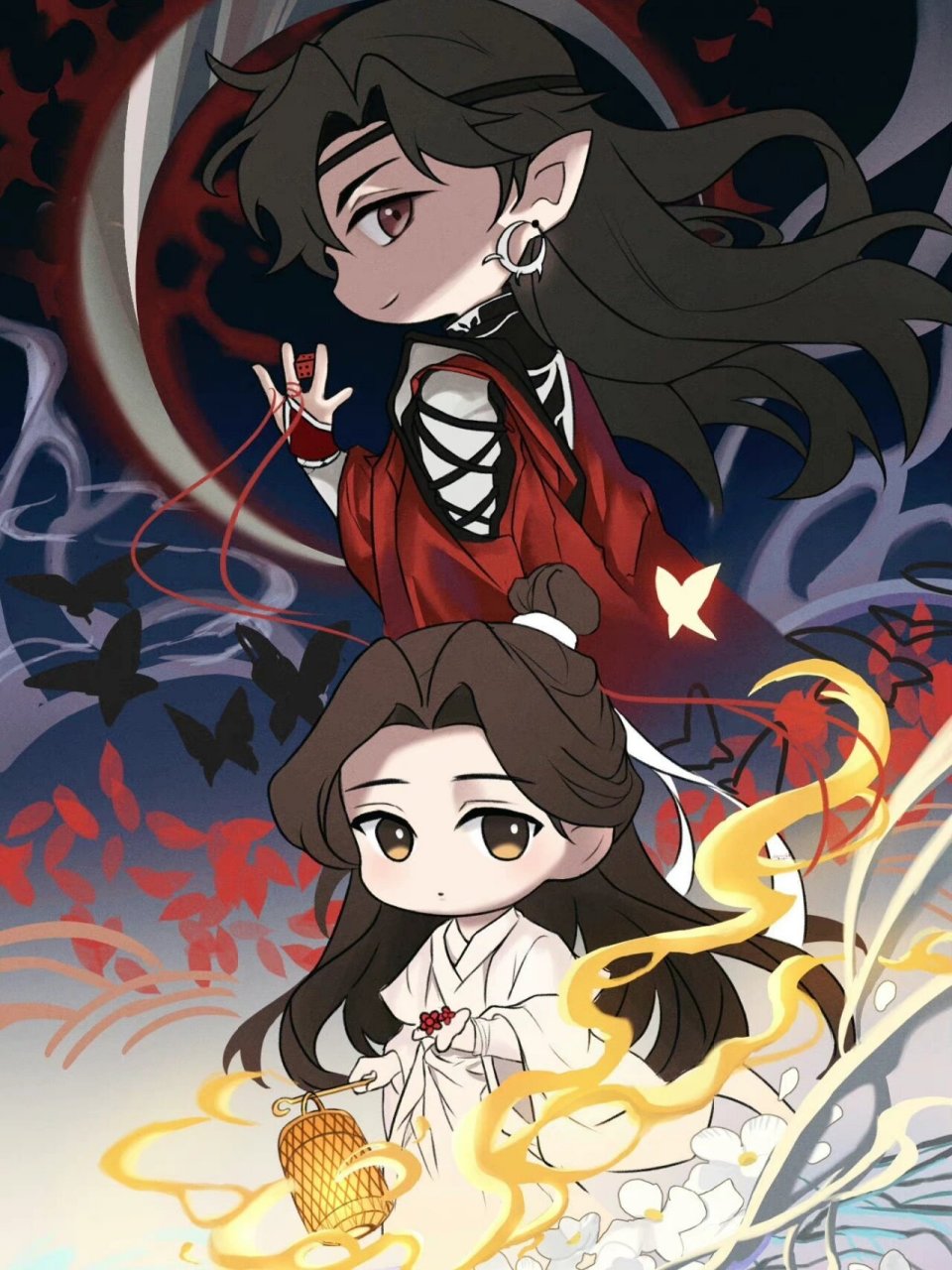 《天官赐福漫画》第六卷q版花怜 画师: may_tgcf