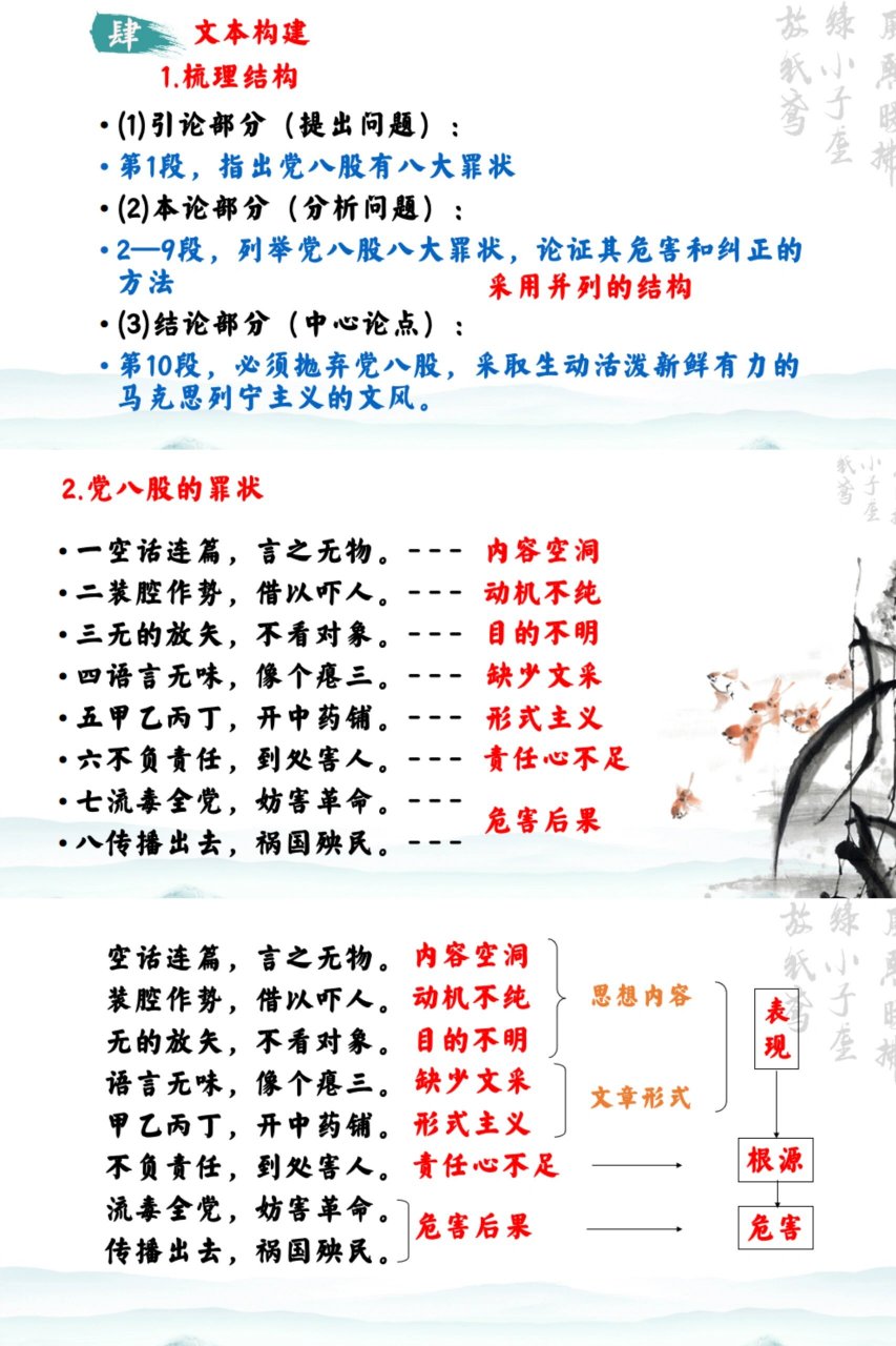 高中语文必修上《反对党八股》 反对党八股 【教学目标】 1.