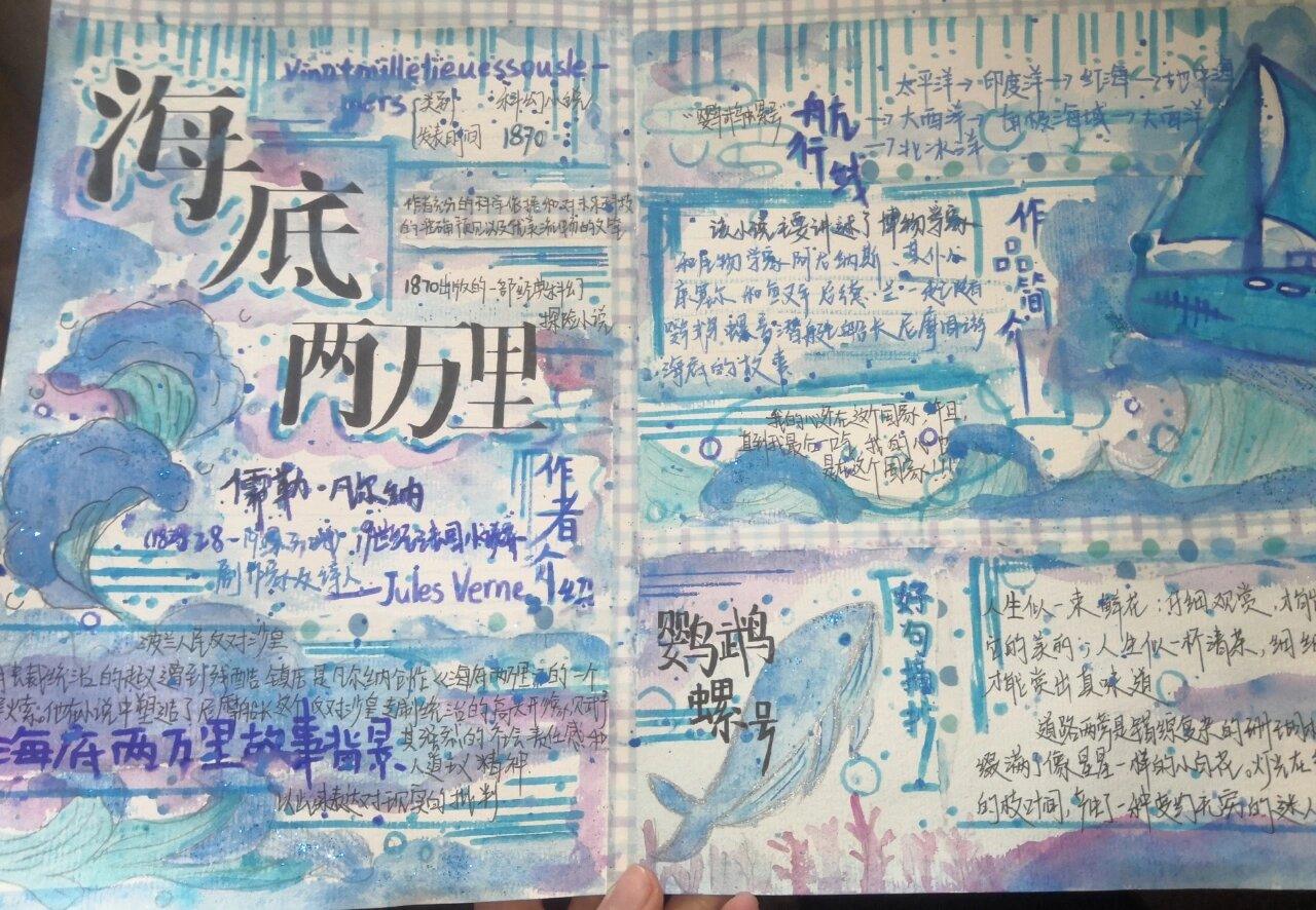 海底两万里铅笔画图片