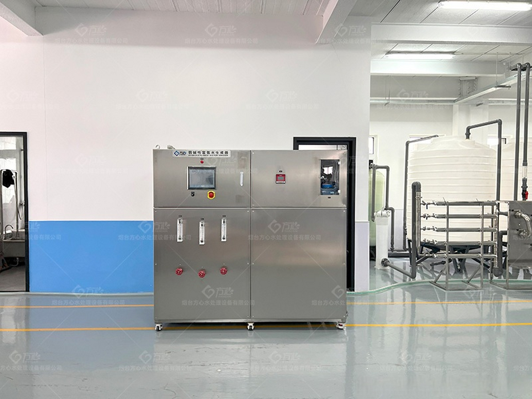 方心弱碱性富氢水设备,拥有国家发明专利,可生成24个月开盖不跑