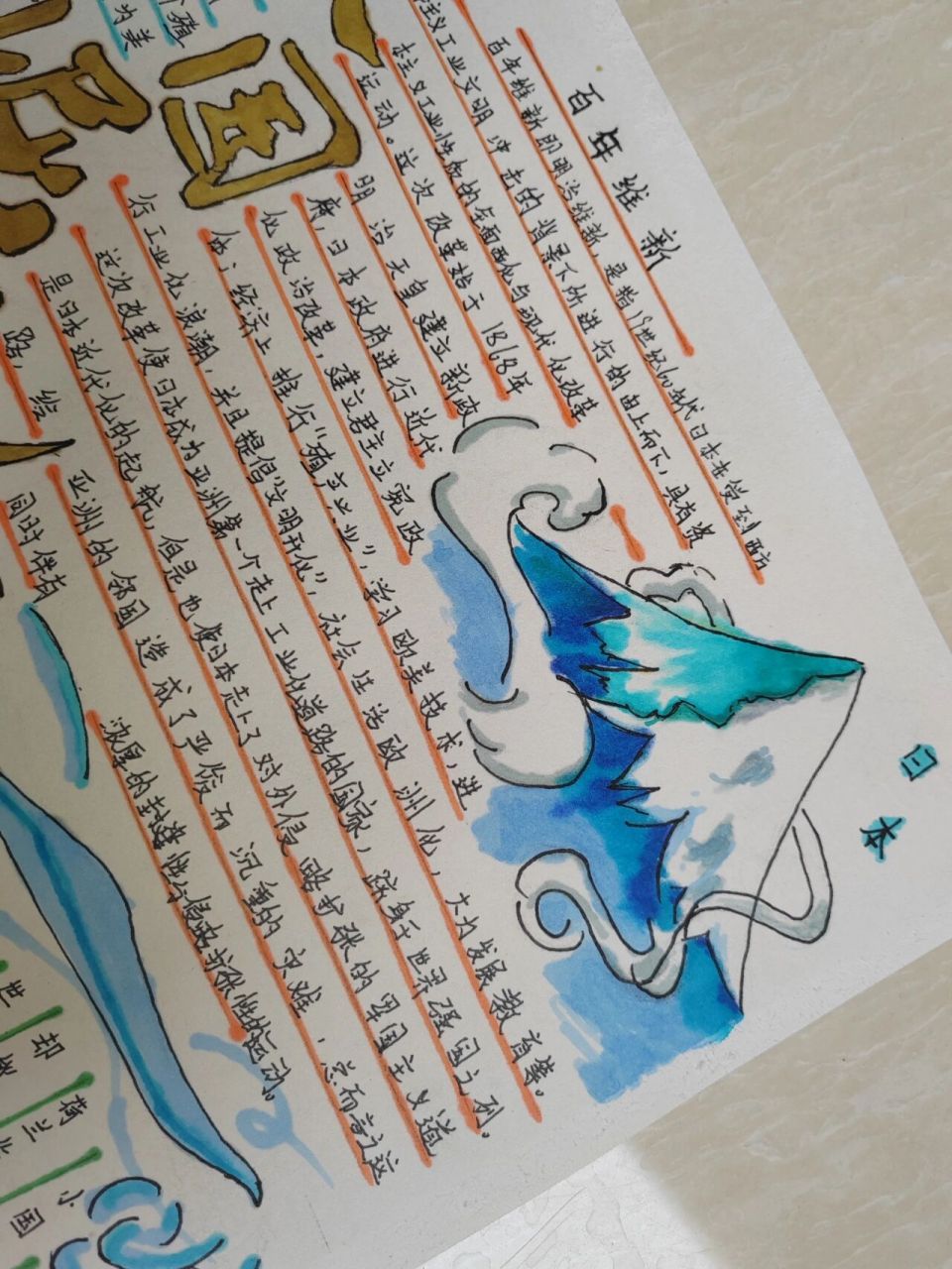 大国崛起手抄报