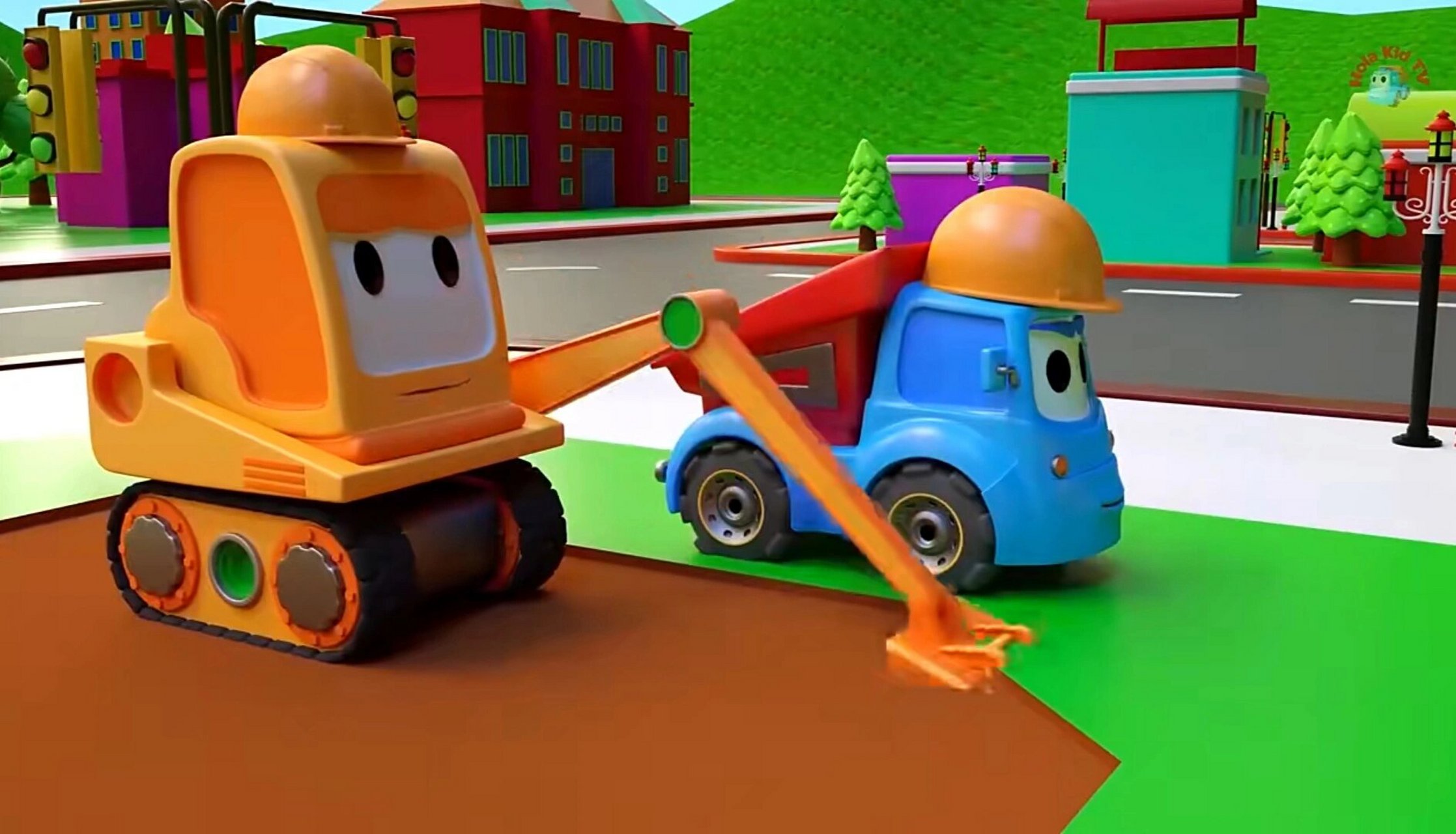 工程车世界动画片图片