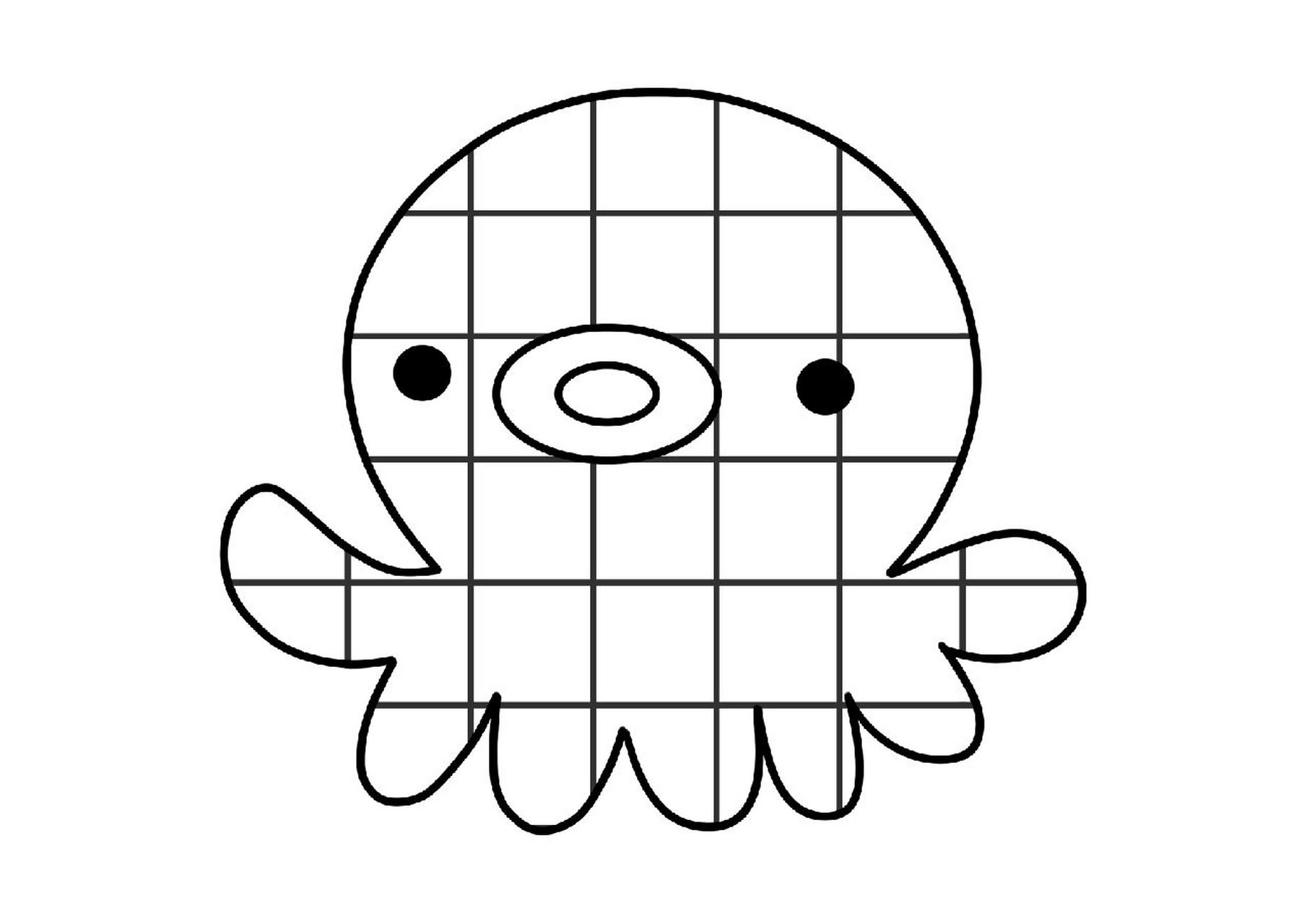 幼儿园美工区可打印素材 幼儿园美工区格子画 93打印