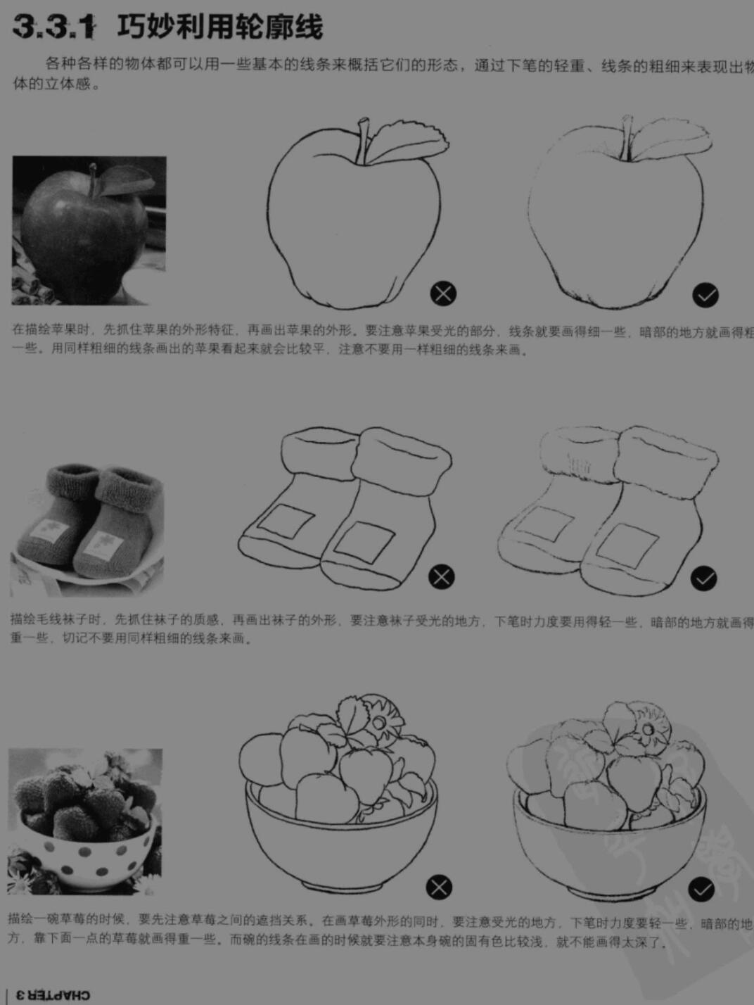 图片来自《几何静物素描》和《铅笔素描从入门到精通》 关于物体质感