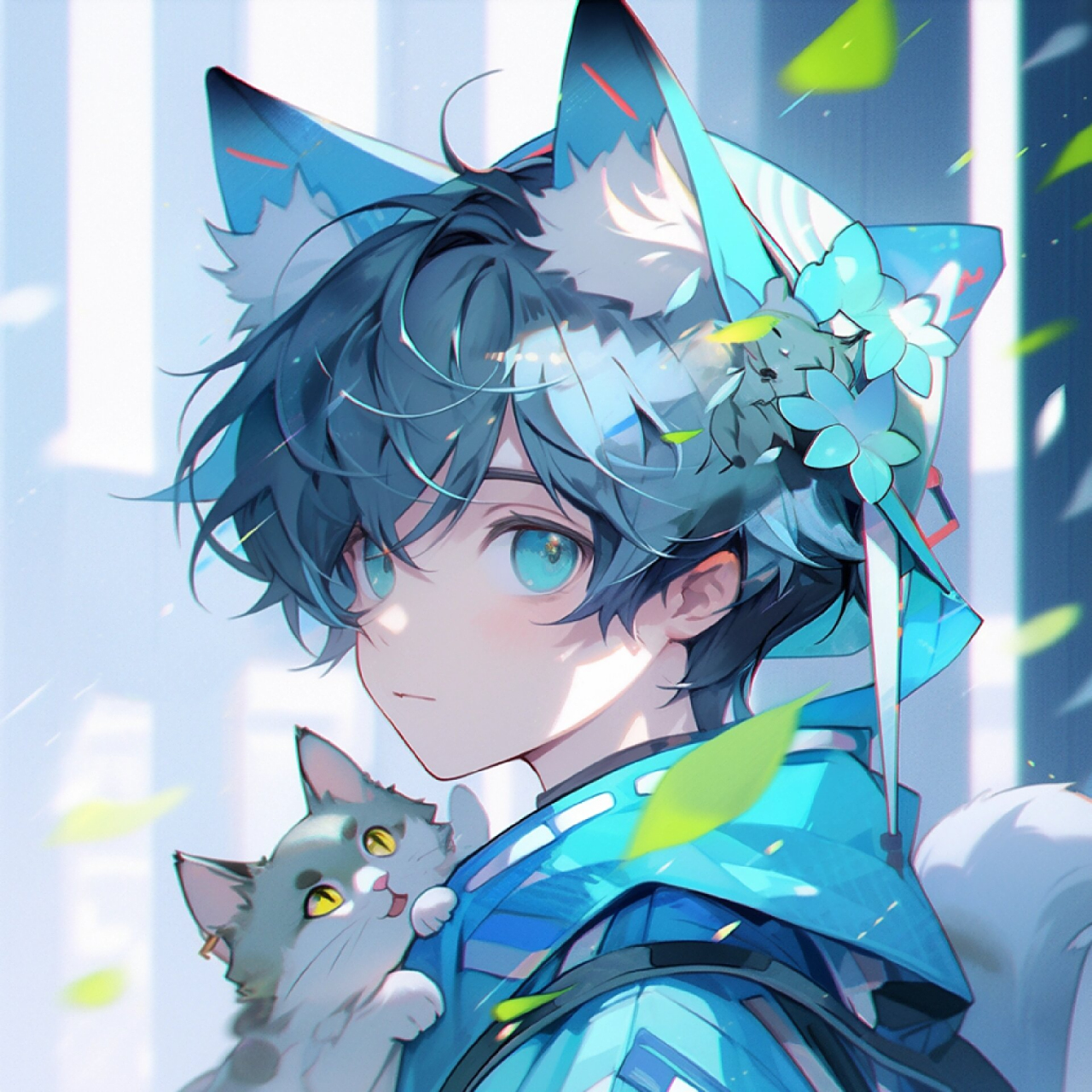 正太# #动漫男头# #男生头像# #正太音# #二次元# #头像# #猫耳