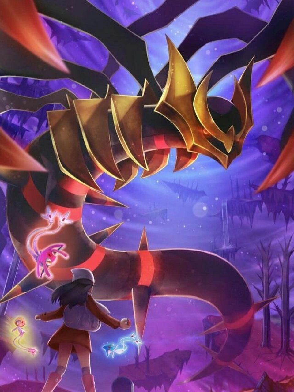 宝可梦骑拉帝纳壁纸   @93tailmon 迪路兽94