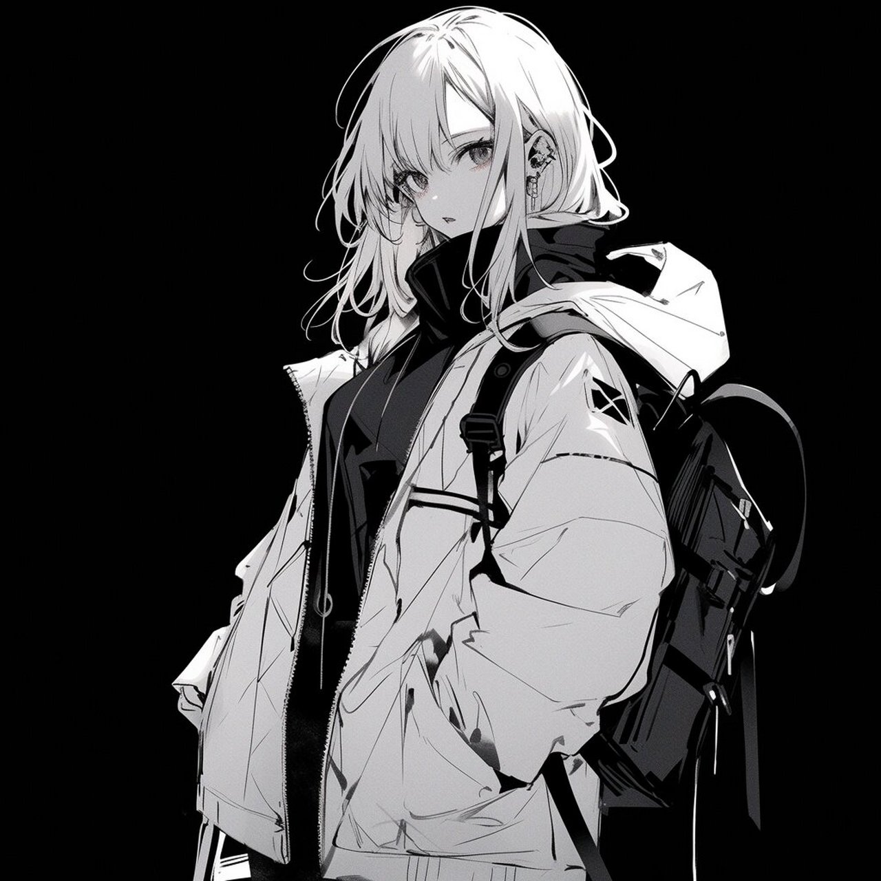 黑色系女生头像 #头像分享# #头像# #女生头像# #微信头像# #好看的