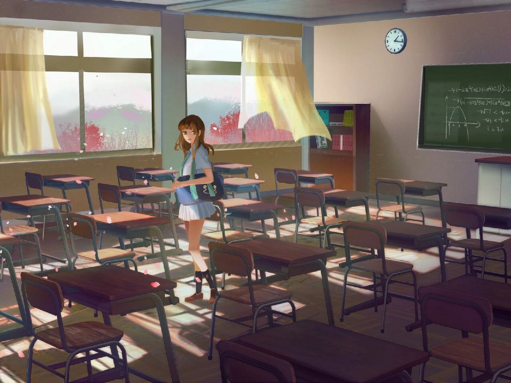 毕业季校园一角插画分享 02【摄图网】宝子们今天分享一波毕业季