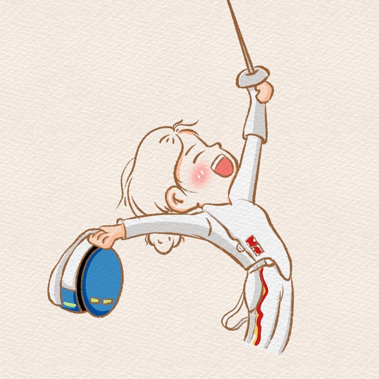 简笔画|东京奥运会一剑封喉02·三金95孙一文 看奥运会真的超激动