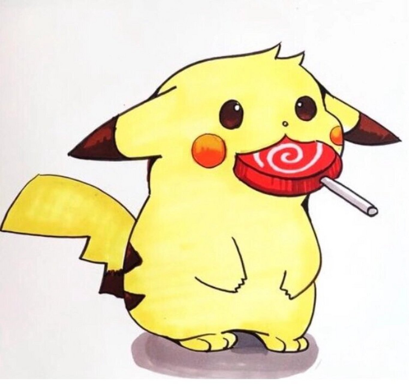 卡通画皮卡丘和手抄报边框,欢迎大家临摹哟