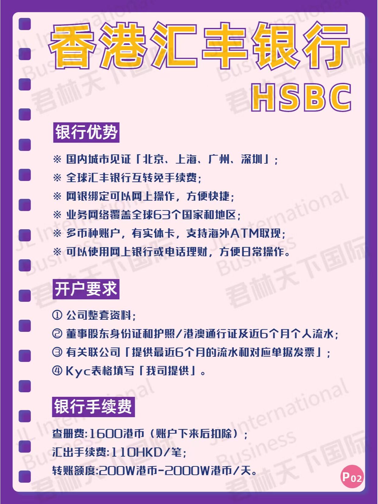 香港汇丰银行都有哪些优势?开户条件是什么