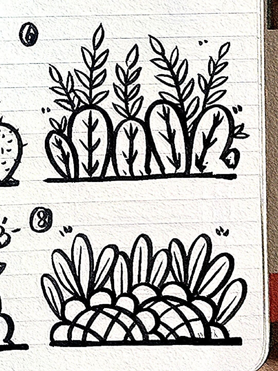 今日简笔画(65)‖草91丛简笔画第二弹 草丛简笔画第一弹在简笔画(61