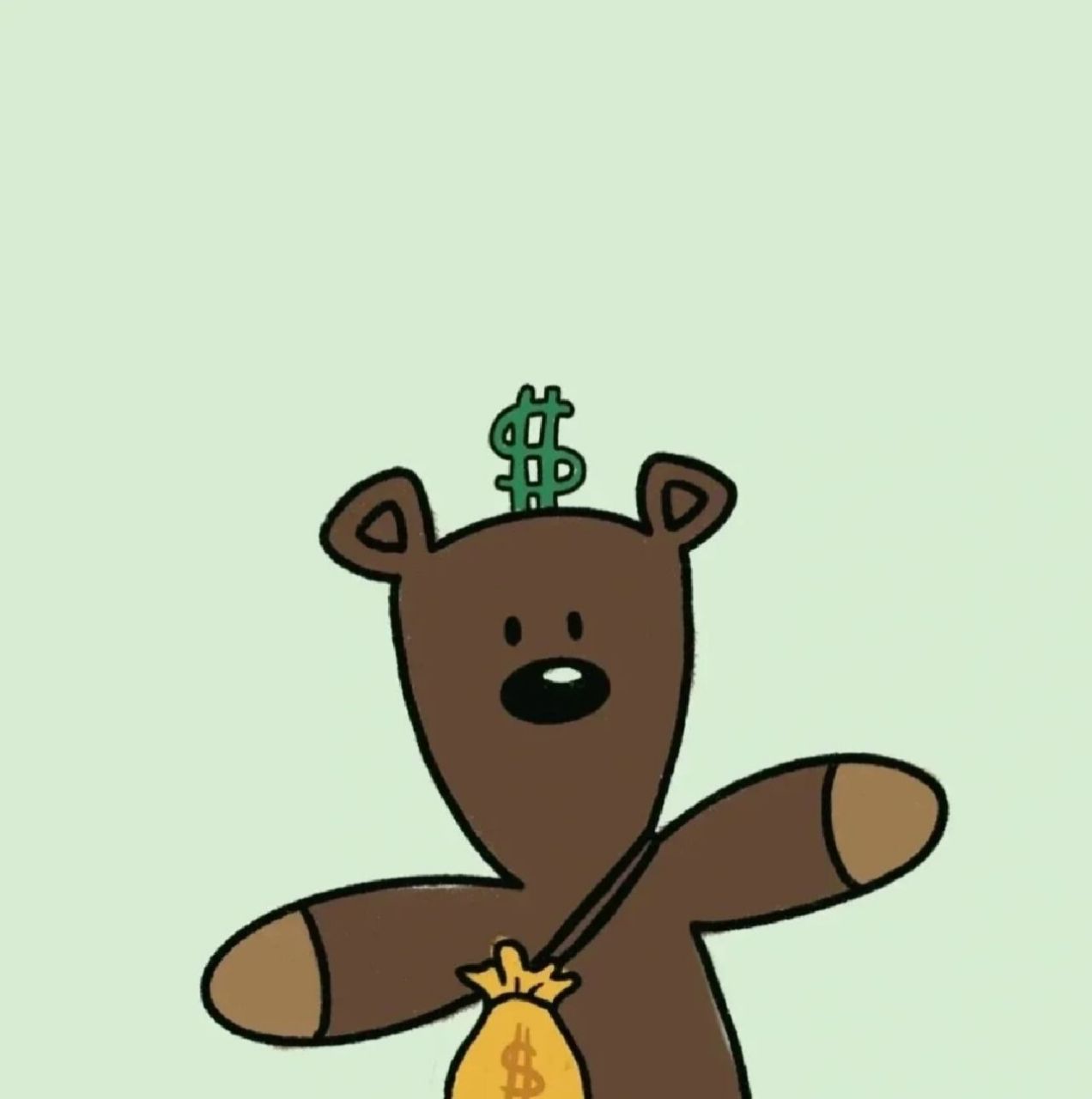 泰迪熊头像漫画图片