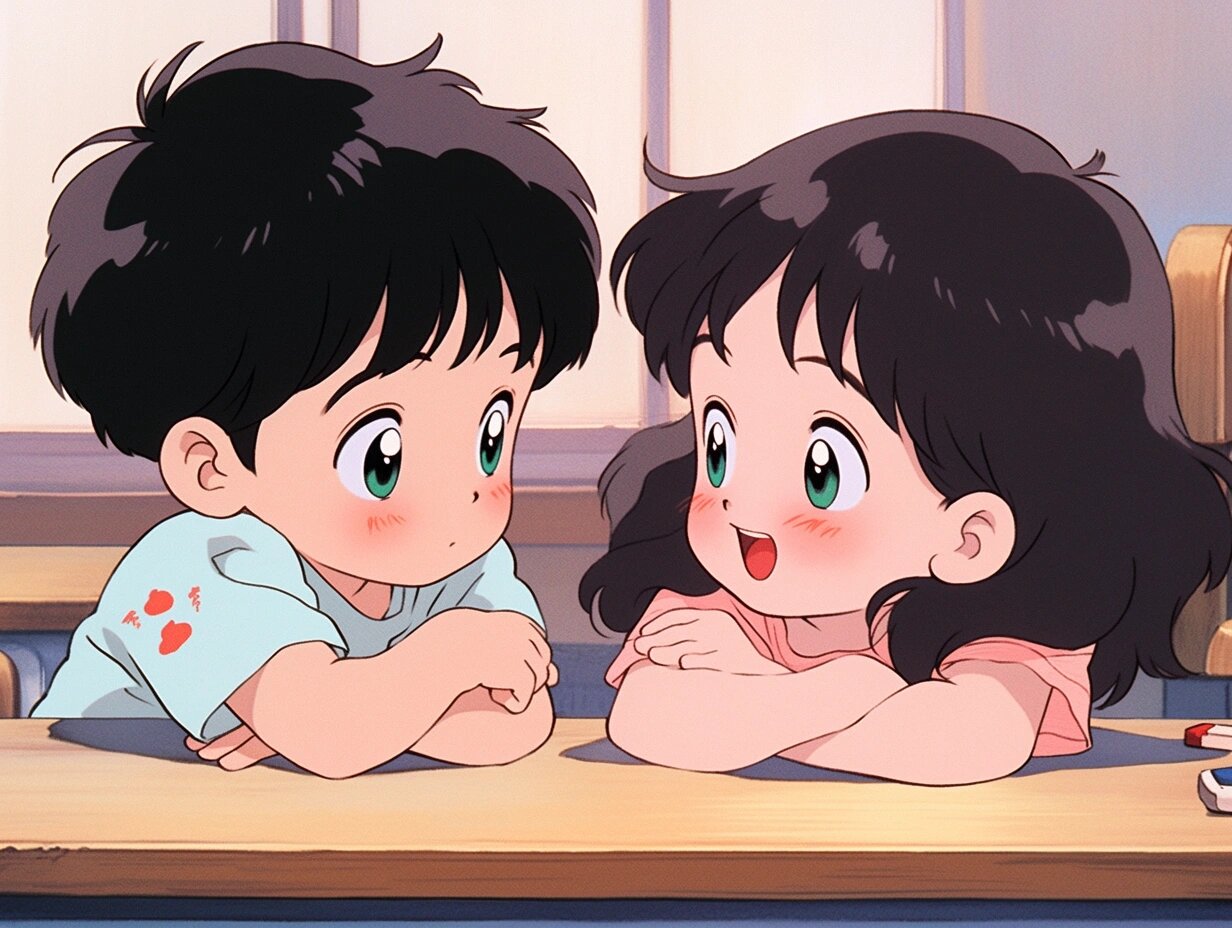 可爱情侣头像|怦然心动