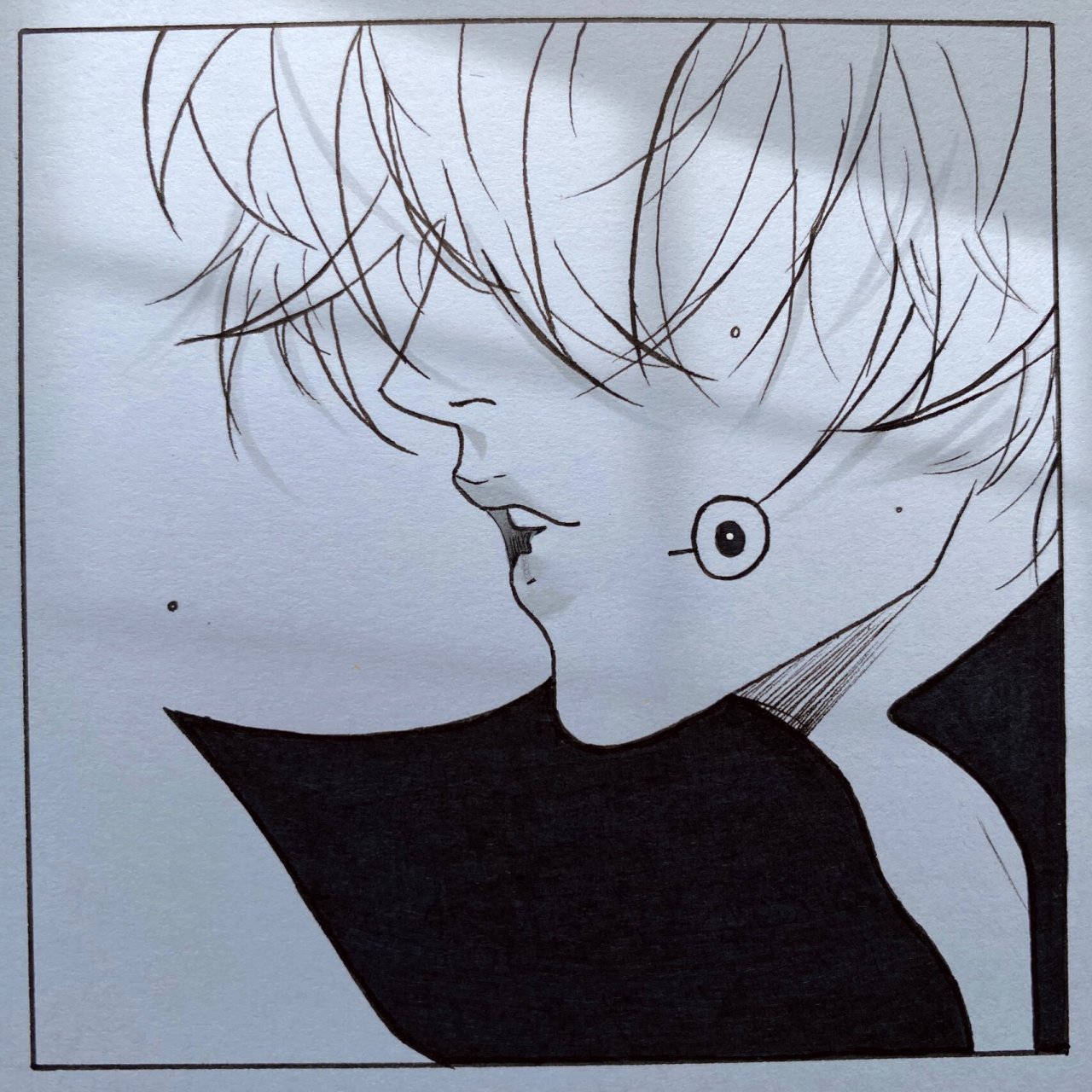 咒术回战狗卷棘马克笔手绘教程  那就祝我们有一段 ,好到看不到尽头的