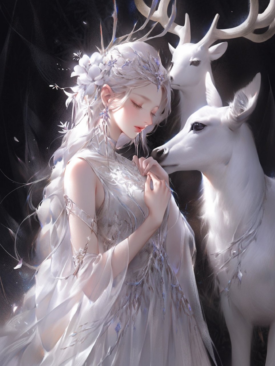 祈愿 |见神鹿吉祥兮|治愈灵鹿 8图 万物有灵 生生不息 尤画而生 随性