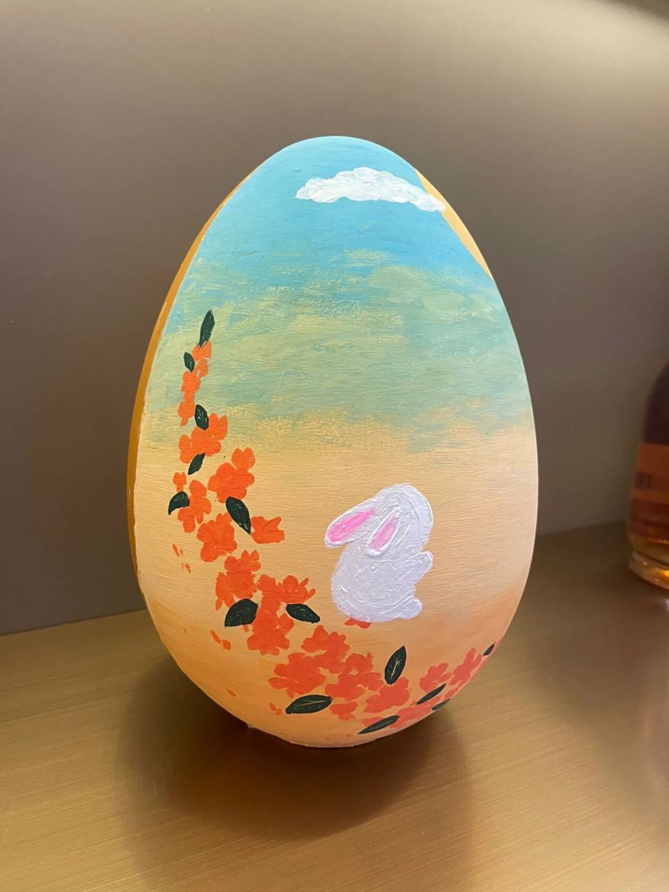 中秋节金蛋绘画涂鸦96 治愈系色系中秋金蛋绘画03