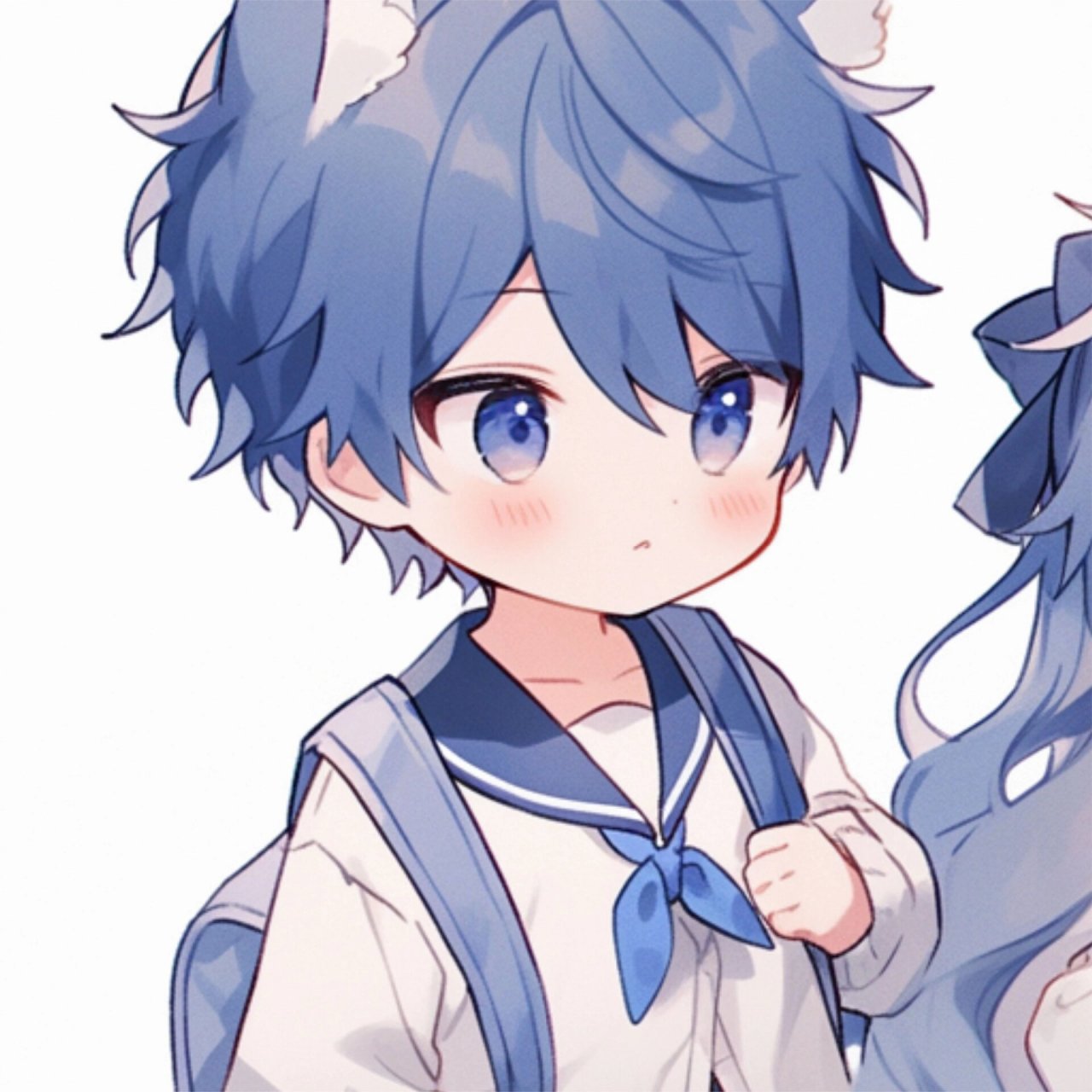 【首发】动漫情侣头像|双马尾小宝 midjourney绘制 ps改良 搬运请标明