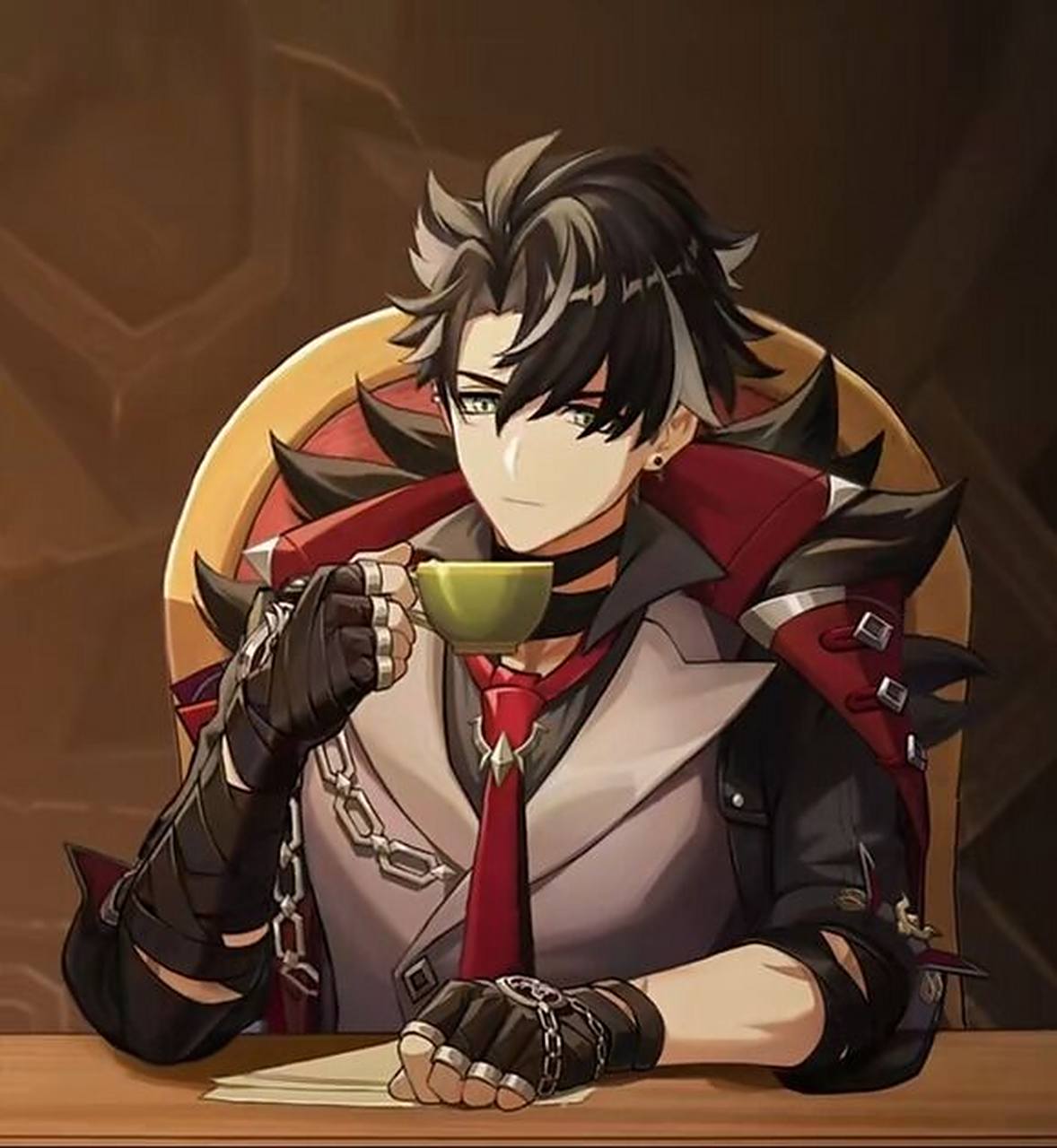 听小侄子说这是原神最帅的男角色 小侄子听说我开始要入坑原神,疯狂给