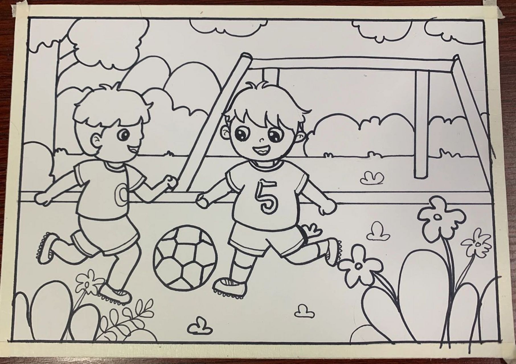 人物简笔画,《足球小将》 可做速写考级四级,运动主题绘画96