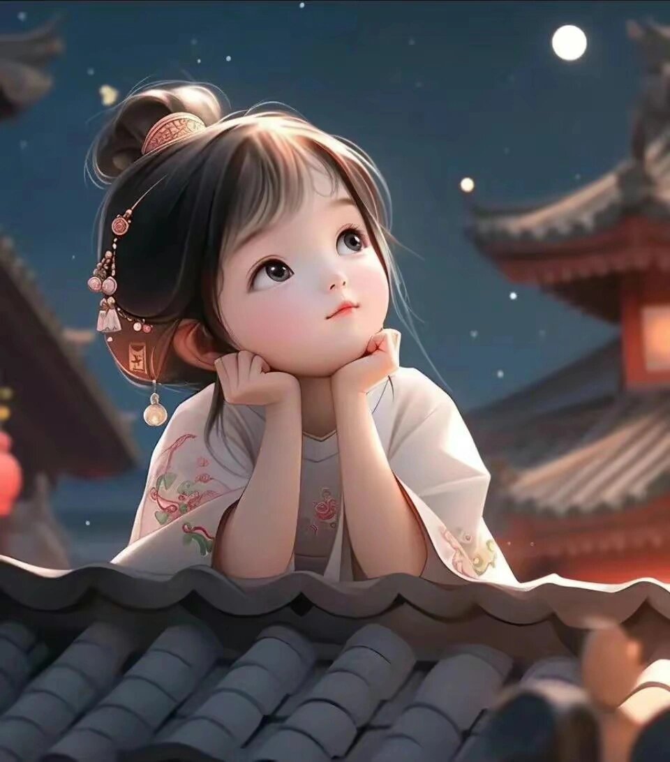 古风治愈系萌妹,愿大家都能无忧