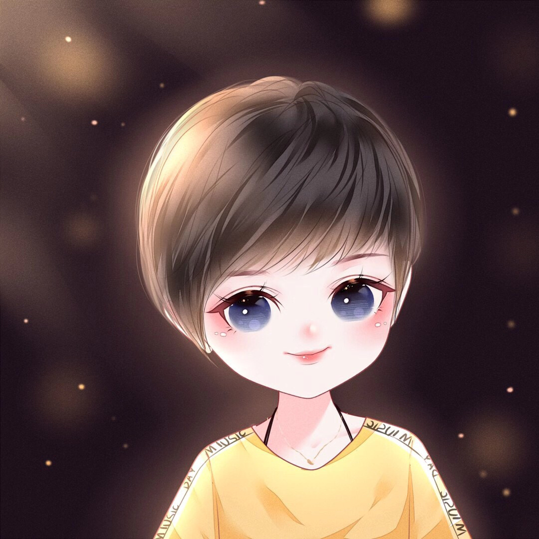 可爱的女生卡通头像 93送给自己的好运手绘头像,换个头像,让自己的