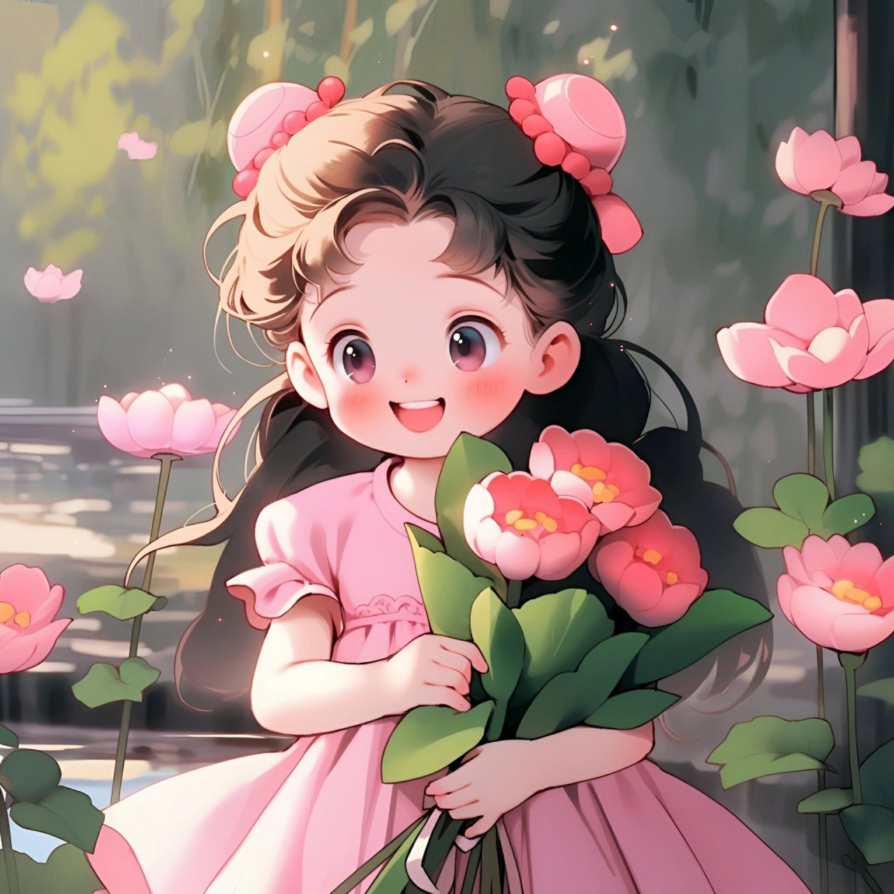 头像||好运莲莲女生头像 生活甜甜,好运莲莲