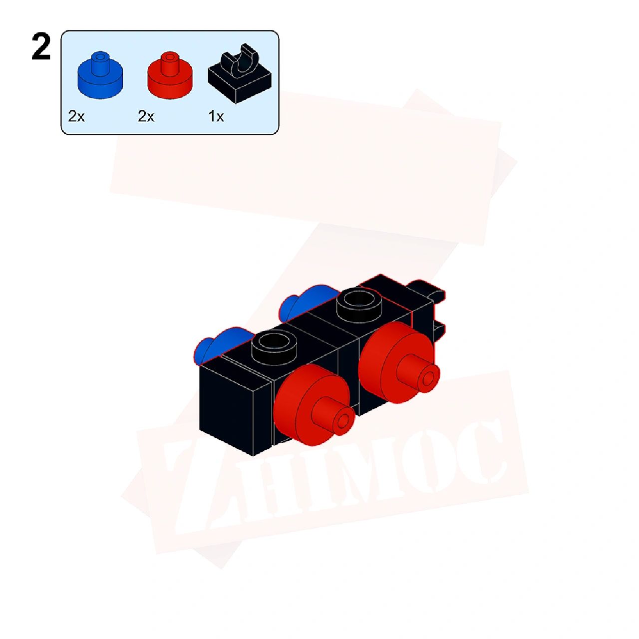乐高积木巨型原创幻影双头龙拼搭步骤