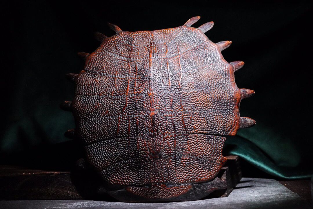 【六朝鼋甲 古物传承 现货现发82】"帝王棕中红!江山万年红!