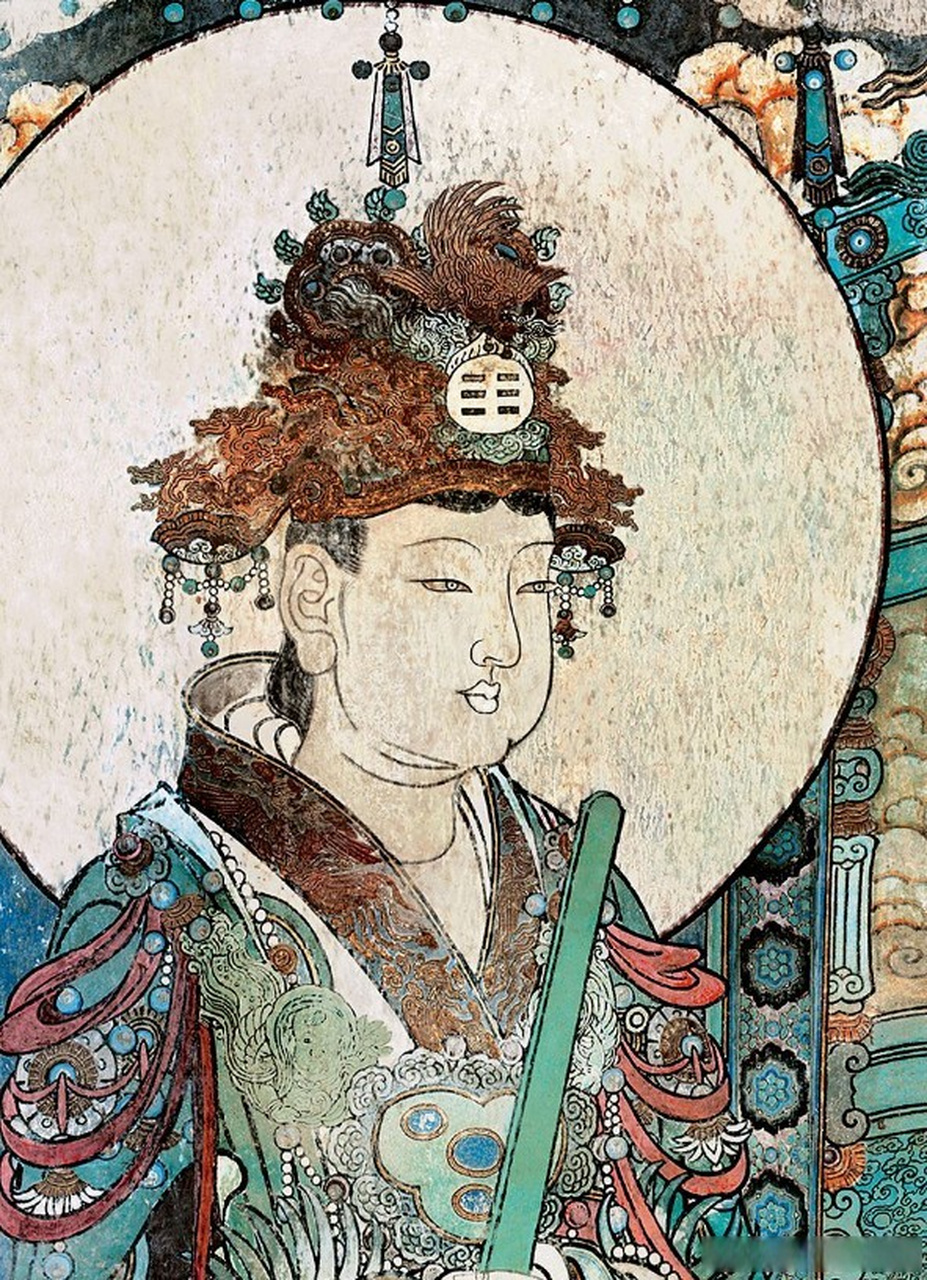 再看人物细节.永乐宫三清壁画朝元图