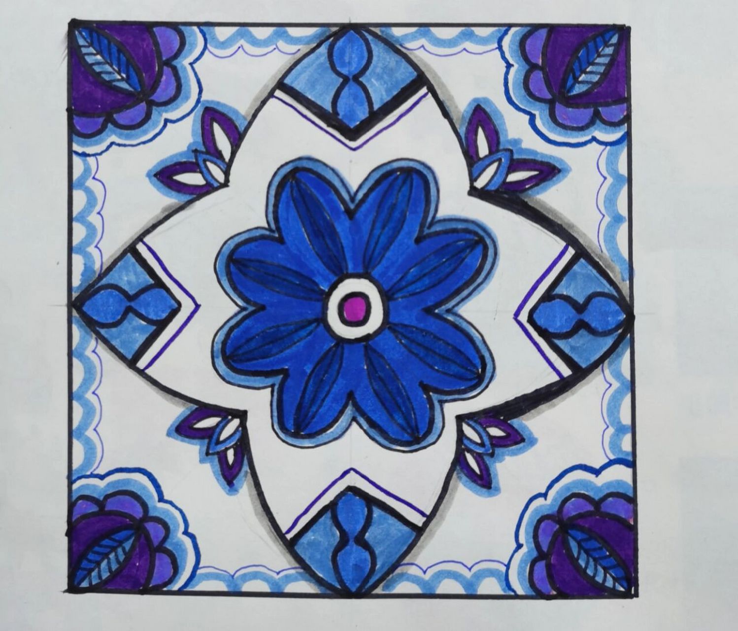 《美丽的纹样》学生作品 人教版五年级上册