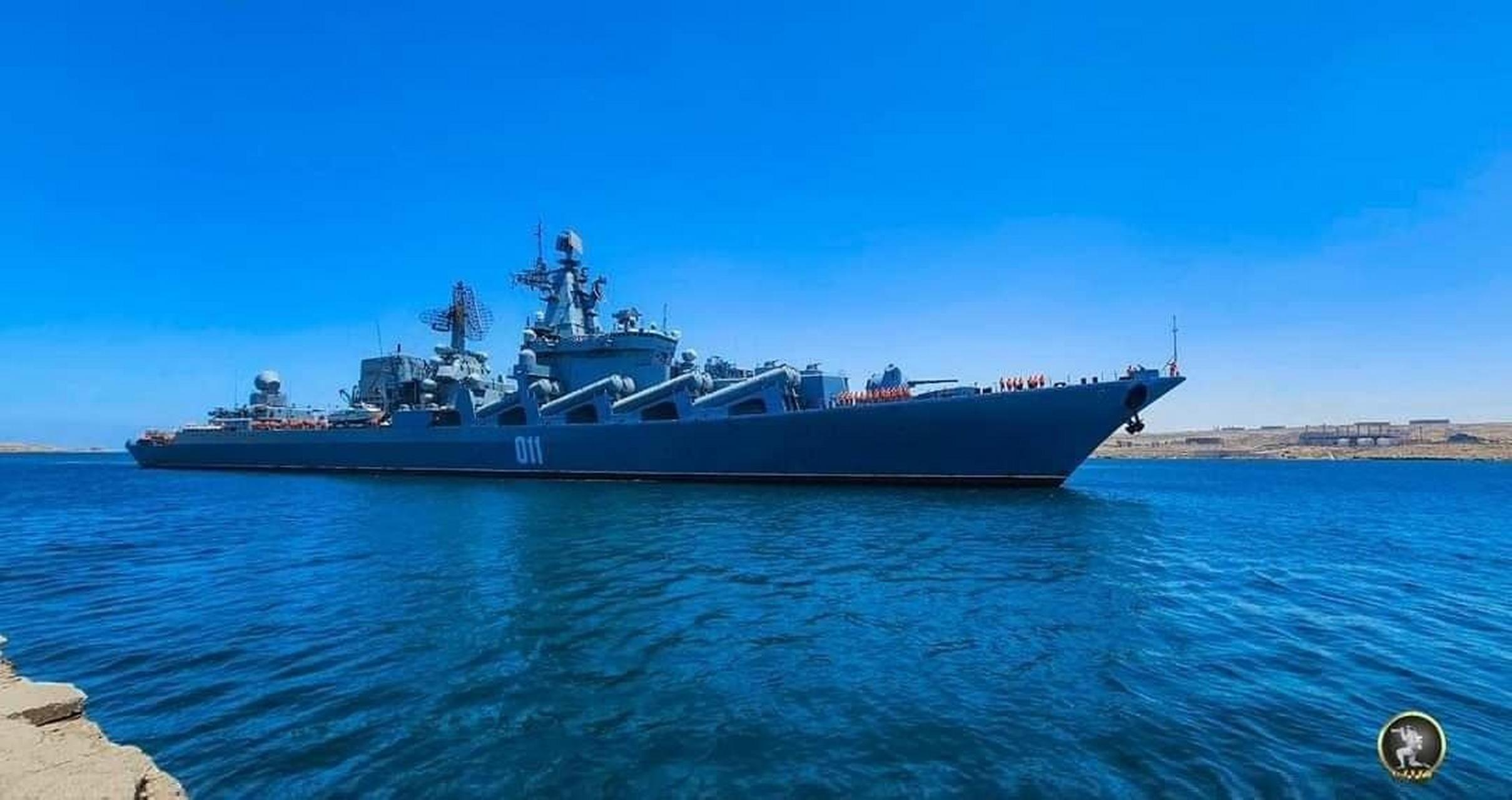 俄罗斯海军1164型巡洋舰"瓦良格"号访问利比亚.