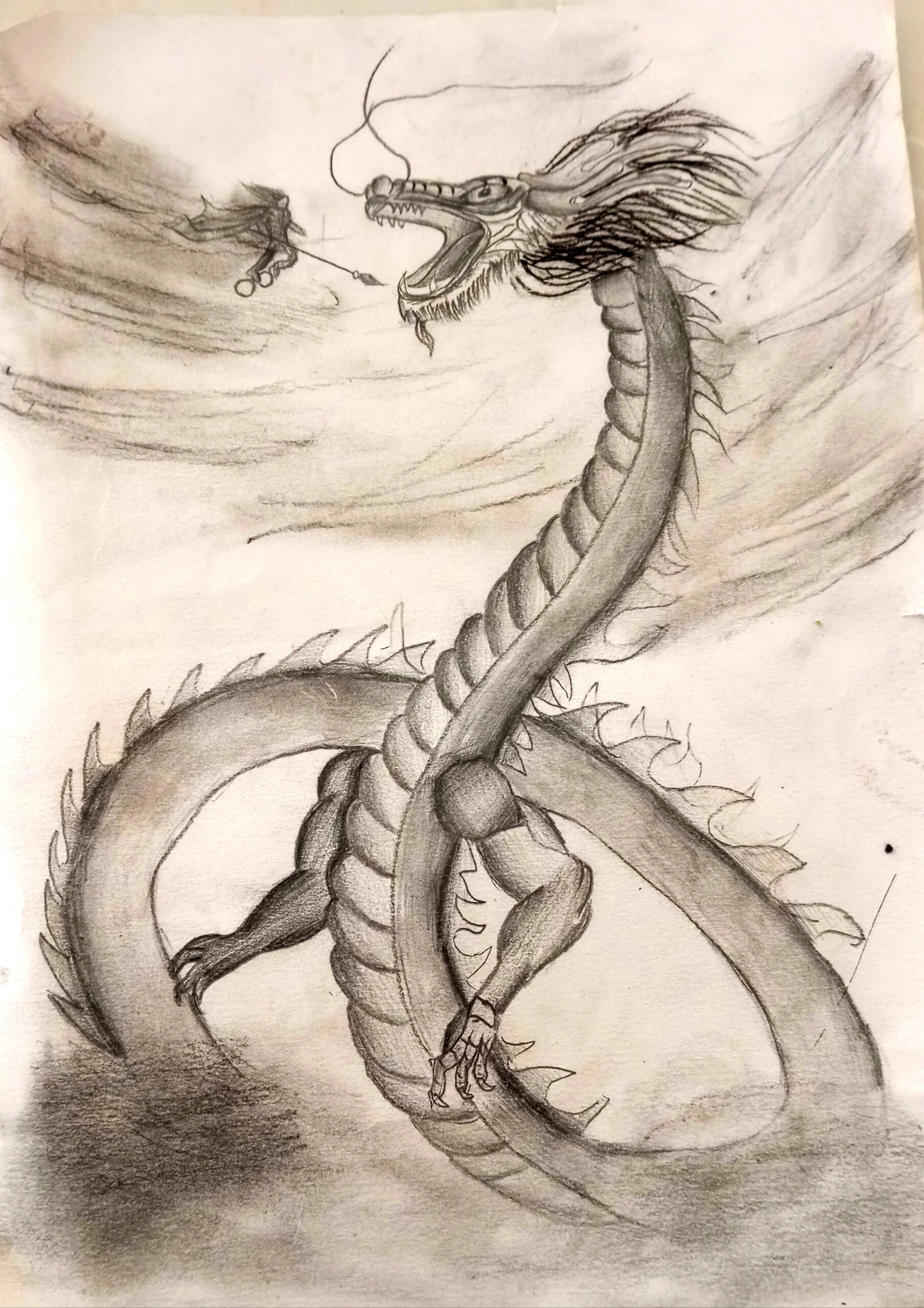 小学生如何画龙