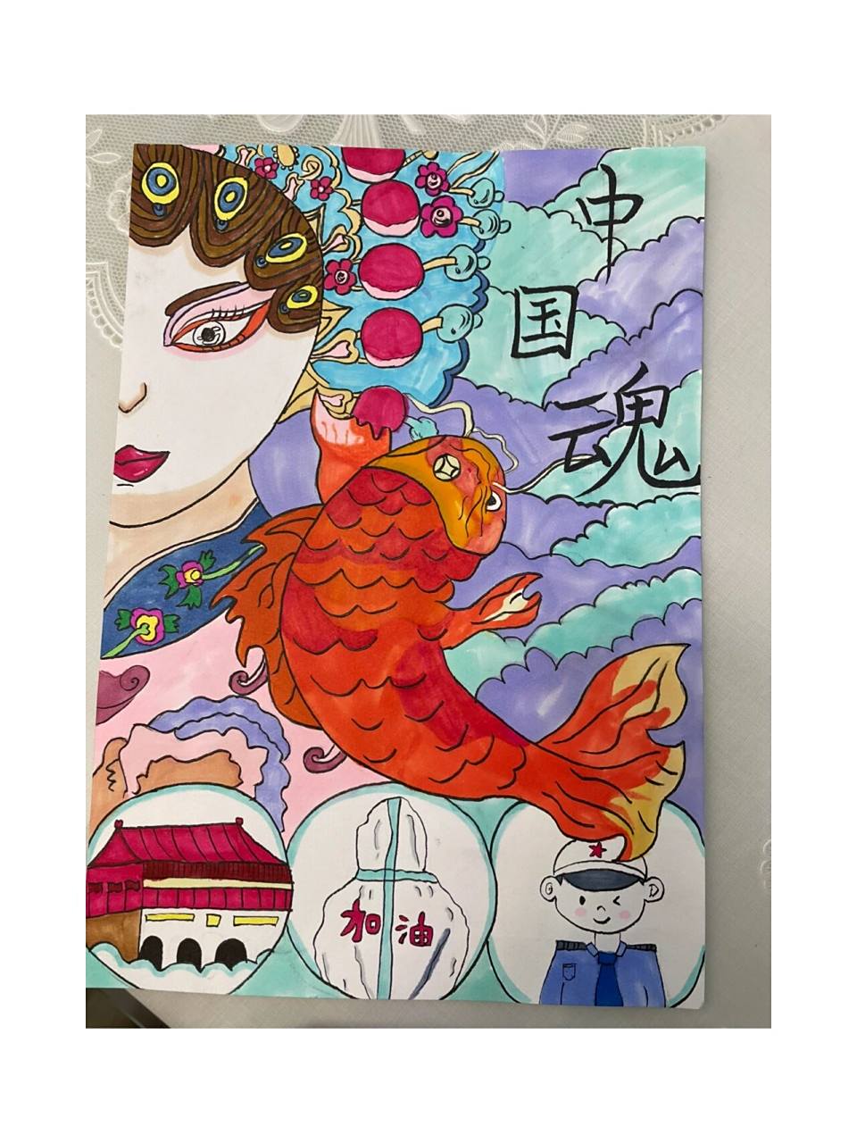中国魂中国梦小学生绘画作品