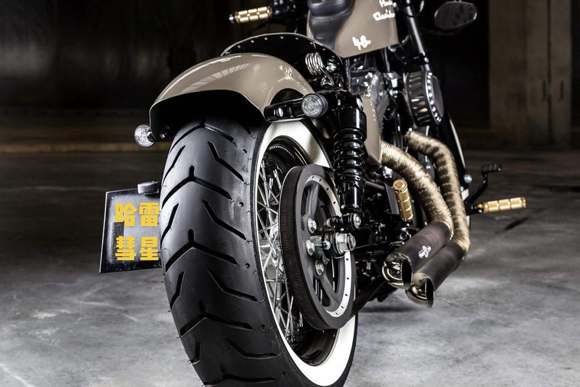 哈雷x48 宽胎改装案例4w案例参考