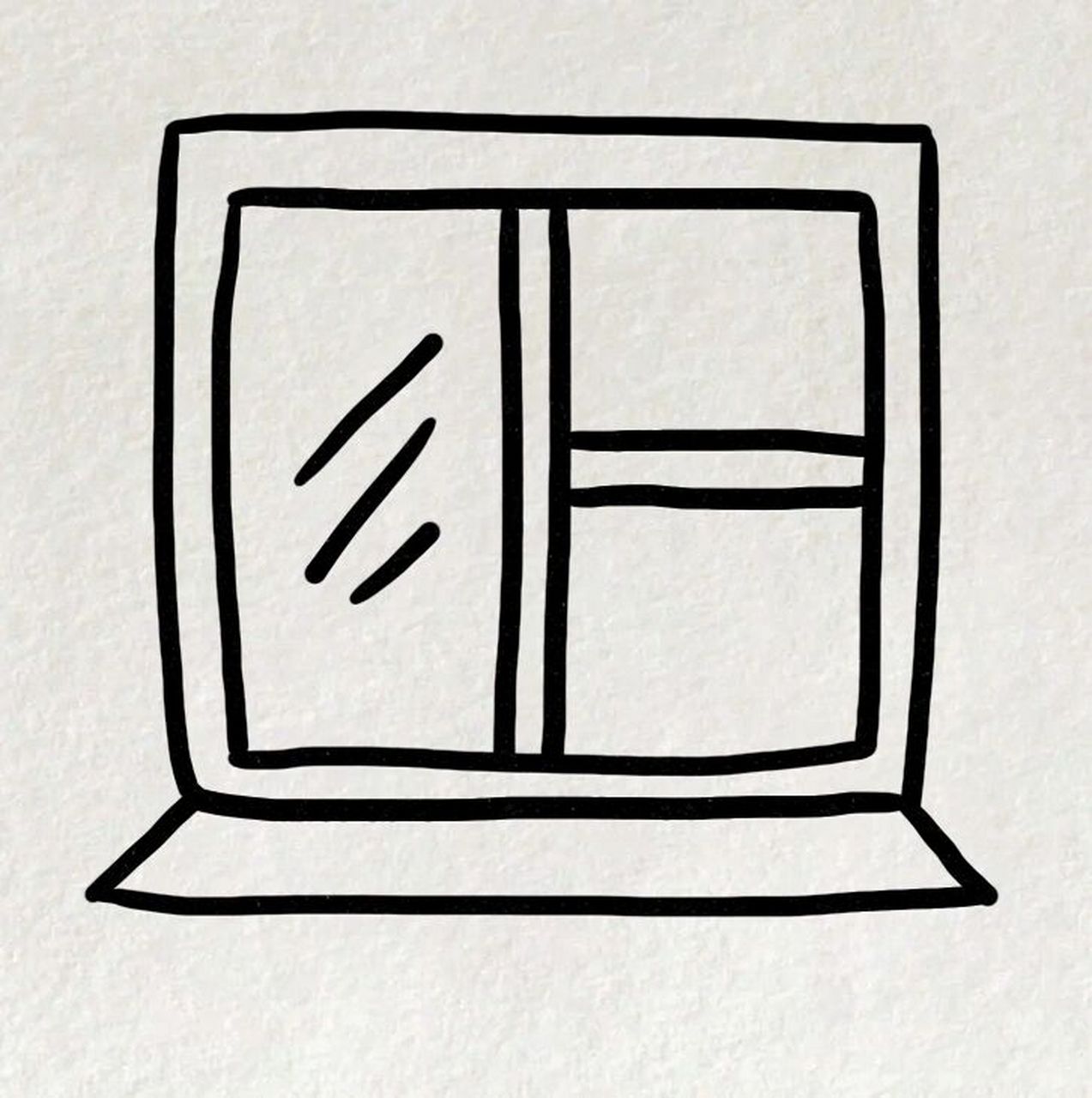 一个小窗户09简笔画教程