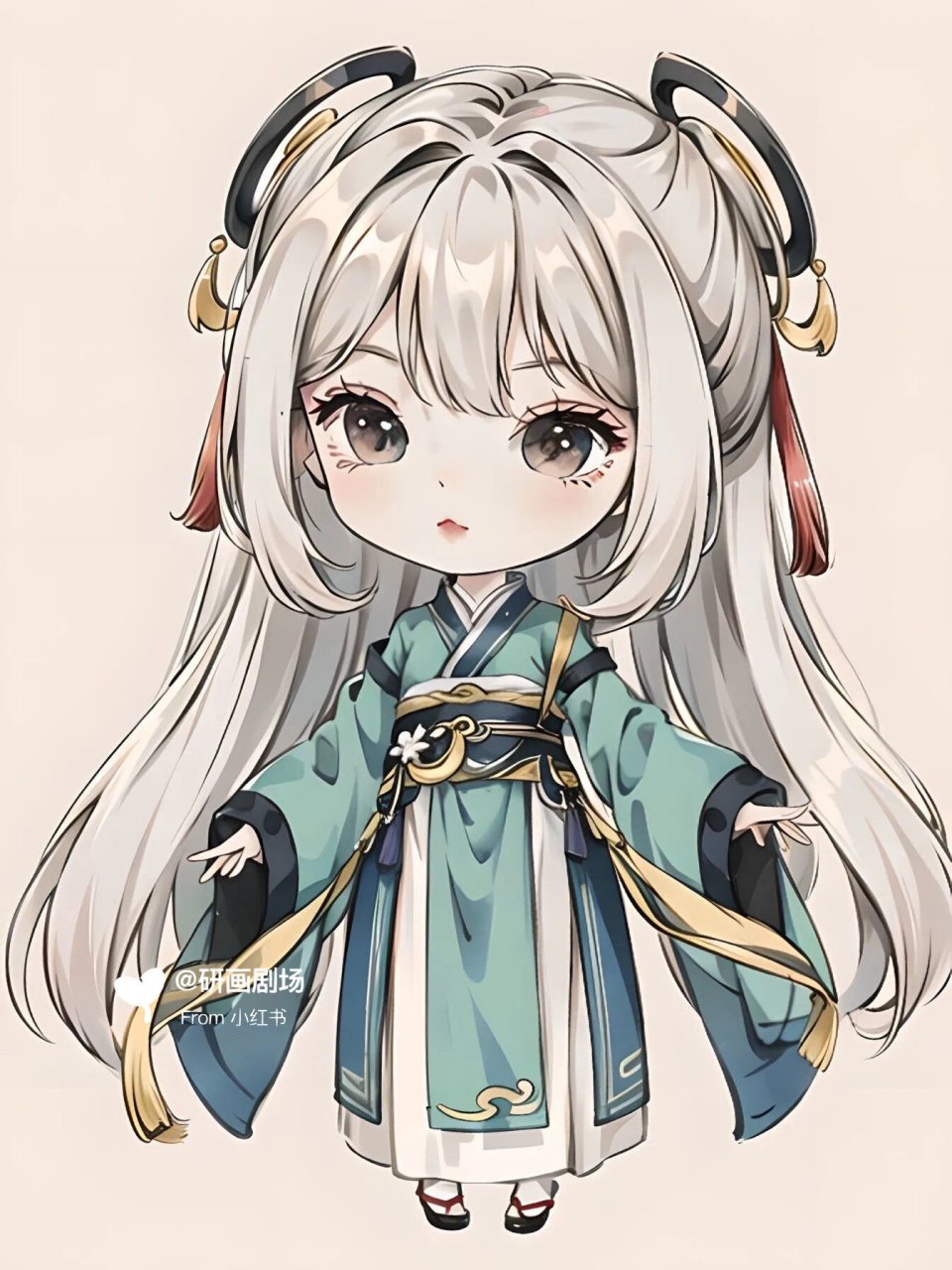 绘画素材 | q版古装动漫