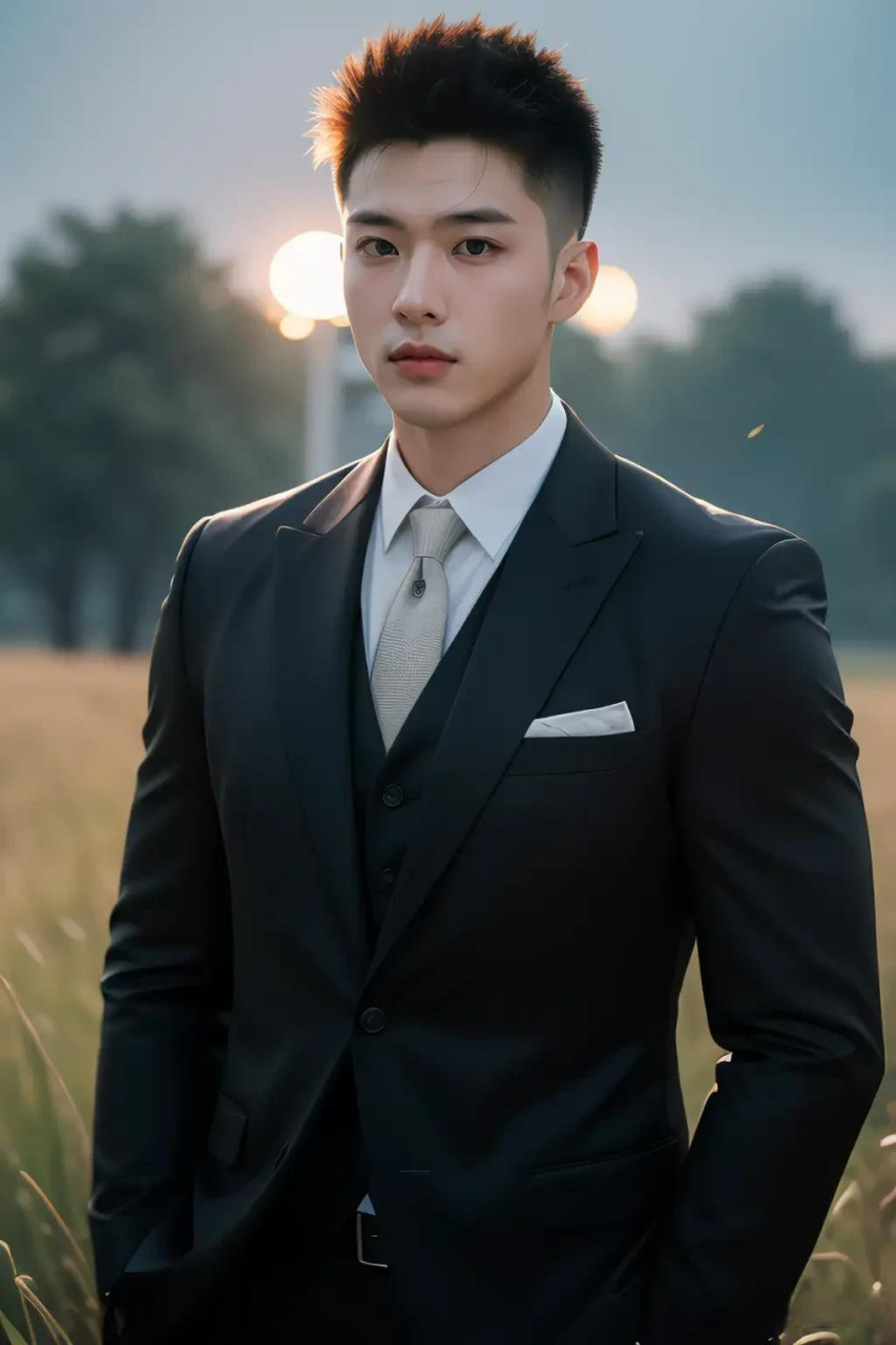 男神就该穿西装 男士就要穿西服 大帅哥7215 痞帅西装套装 穿