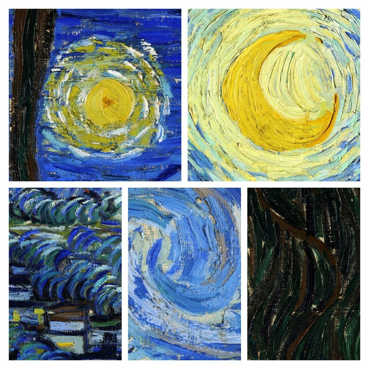 梵高‖星空 《星空》 文森特·凡·高 1889年,布面油画,73.7cm×92.