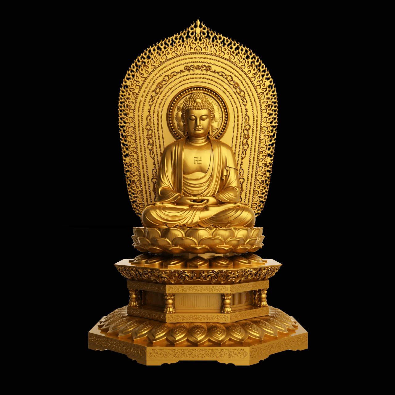 大日如来佛 又是金灿灿的一天