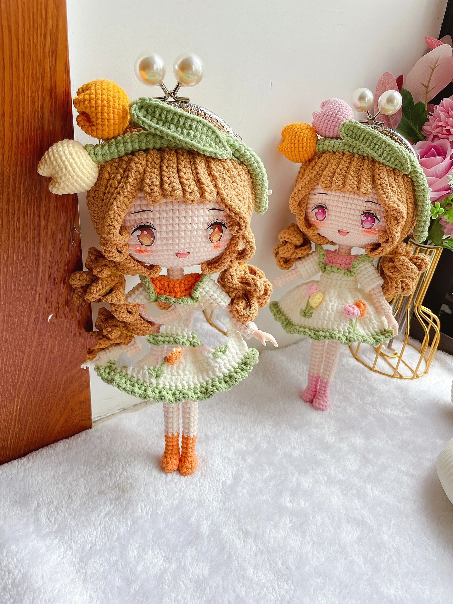 钩针原创人偶口金包(口金包图解