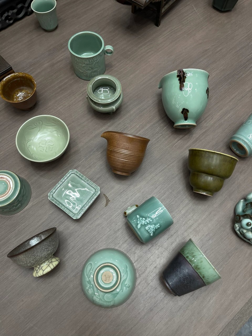 宋代文化的缩影|龙泉青瓷茶具 送礼的佳品 龙泉青瓷主人杯盖碗壶公道