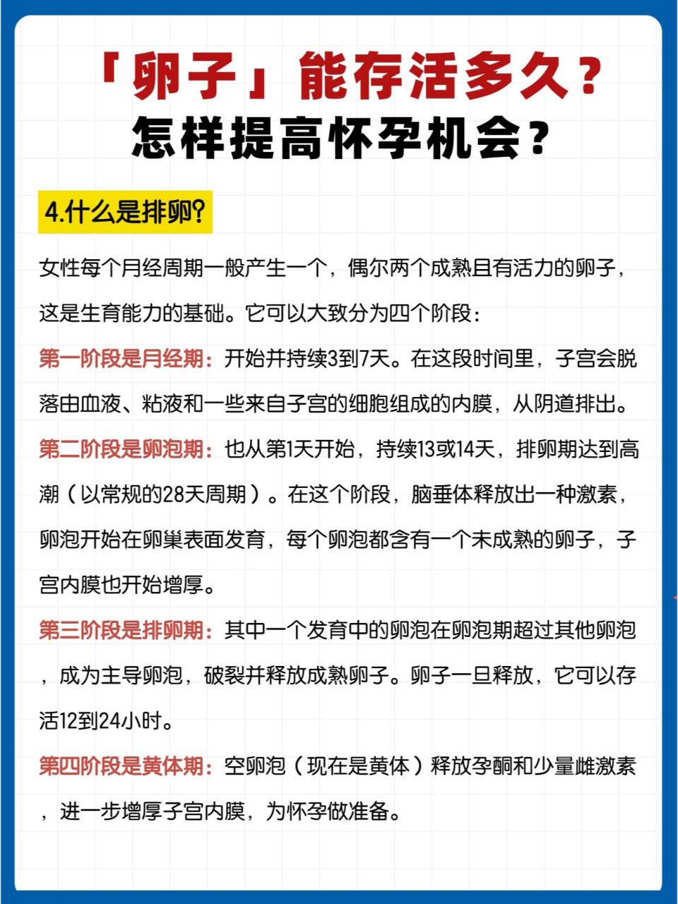 87151."卵子"能存活多久?