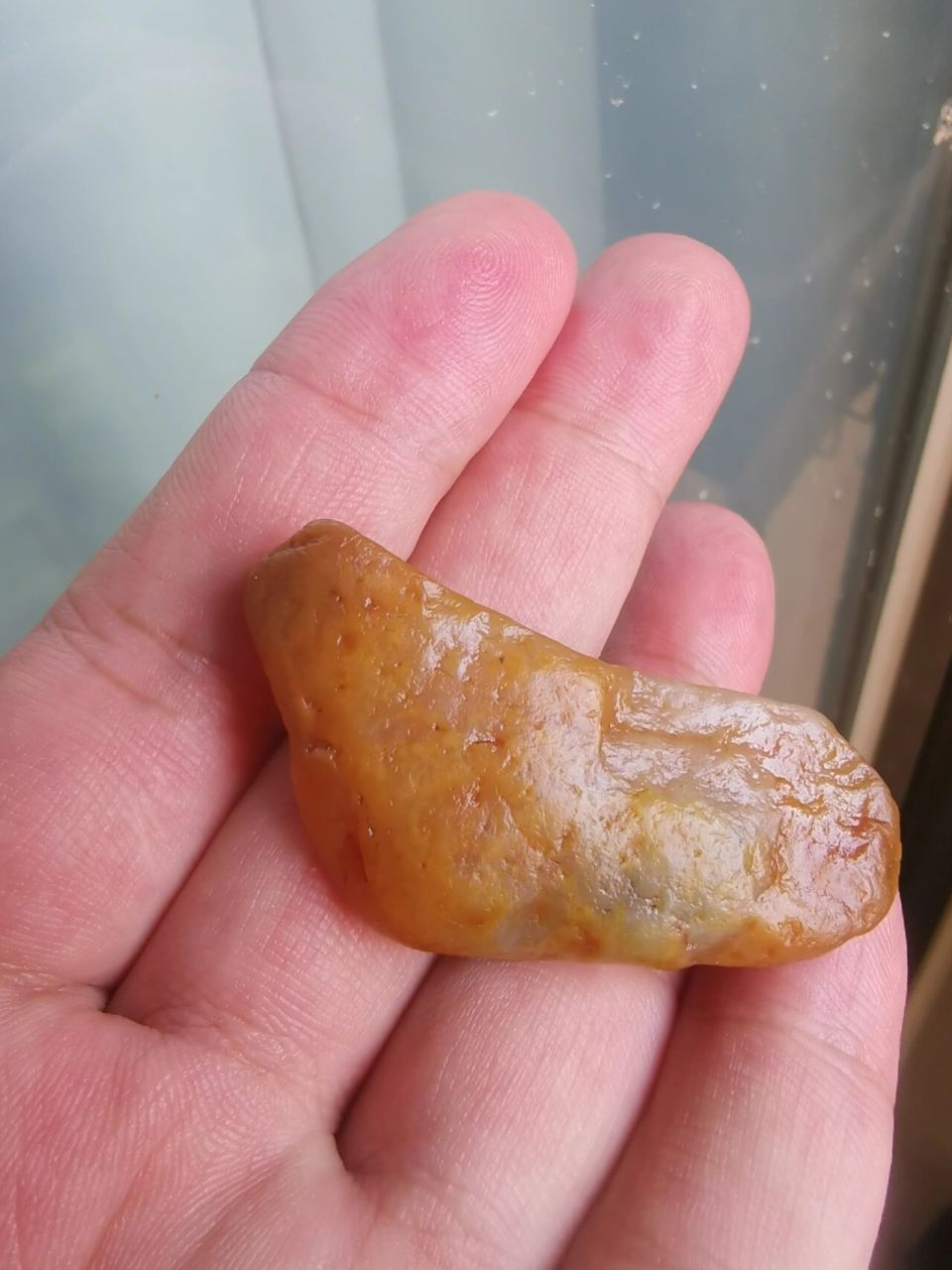 寿山田黄原石品种(双层皮田黄石) 珍品22克左右寿山乌鸦皮田黄石《原